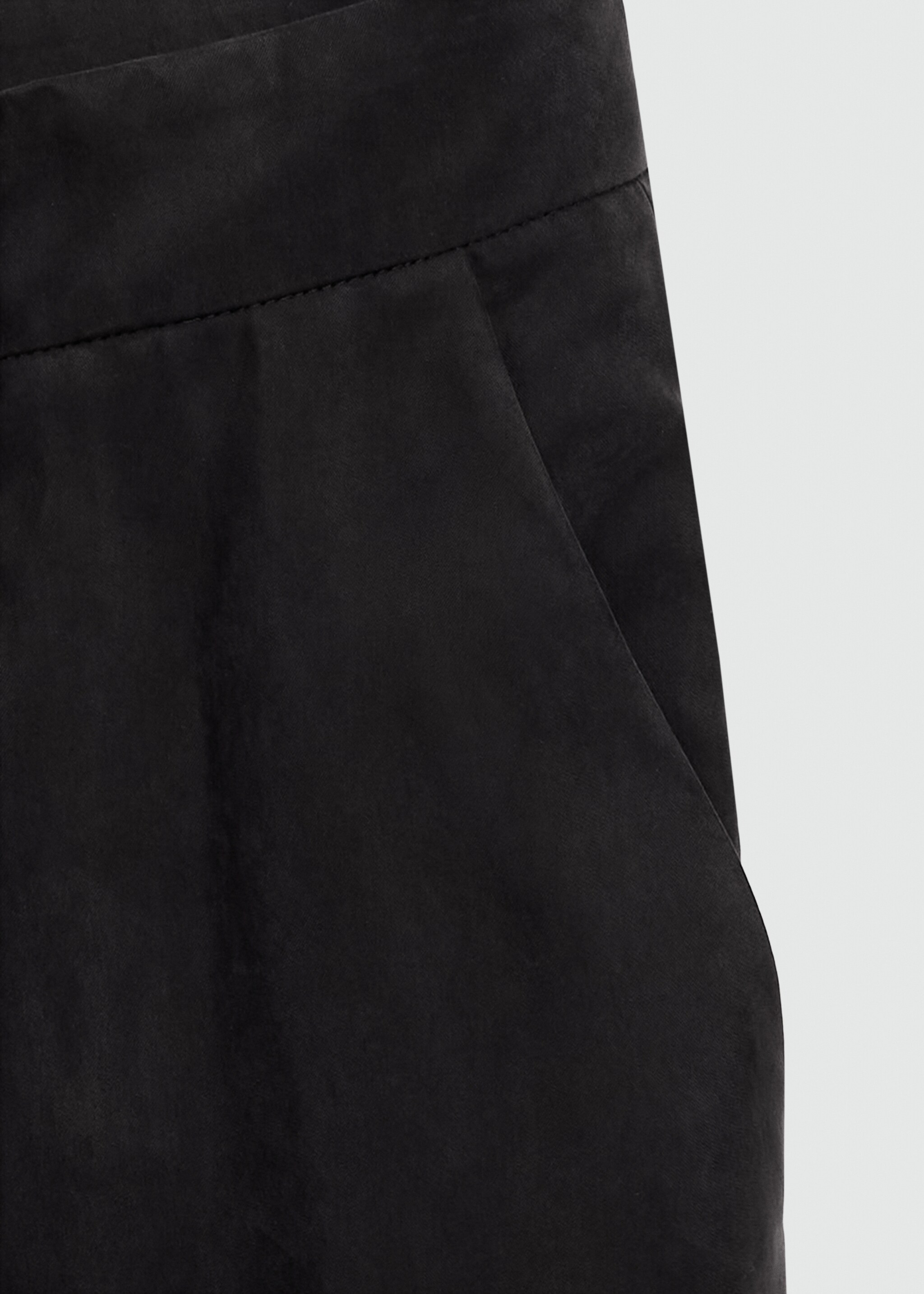 Straight-fit cupro trousers - Details of the article 0