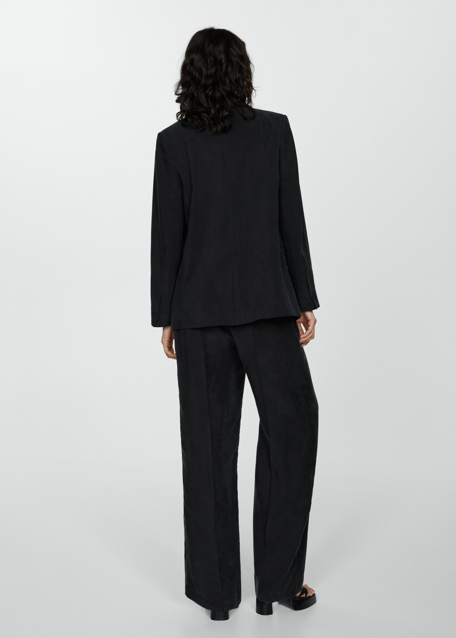 Pantalon cupro droit - Verso de l’article