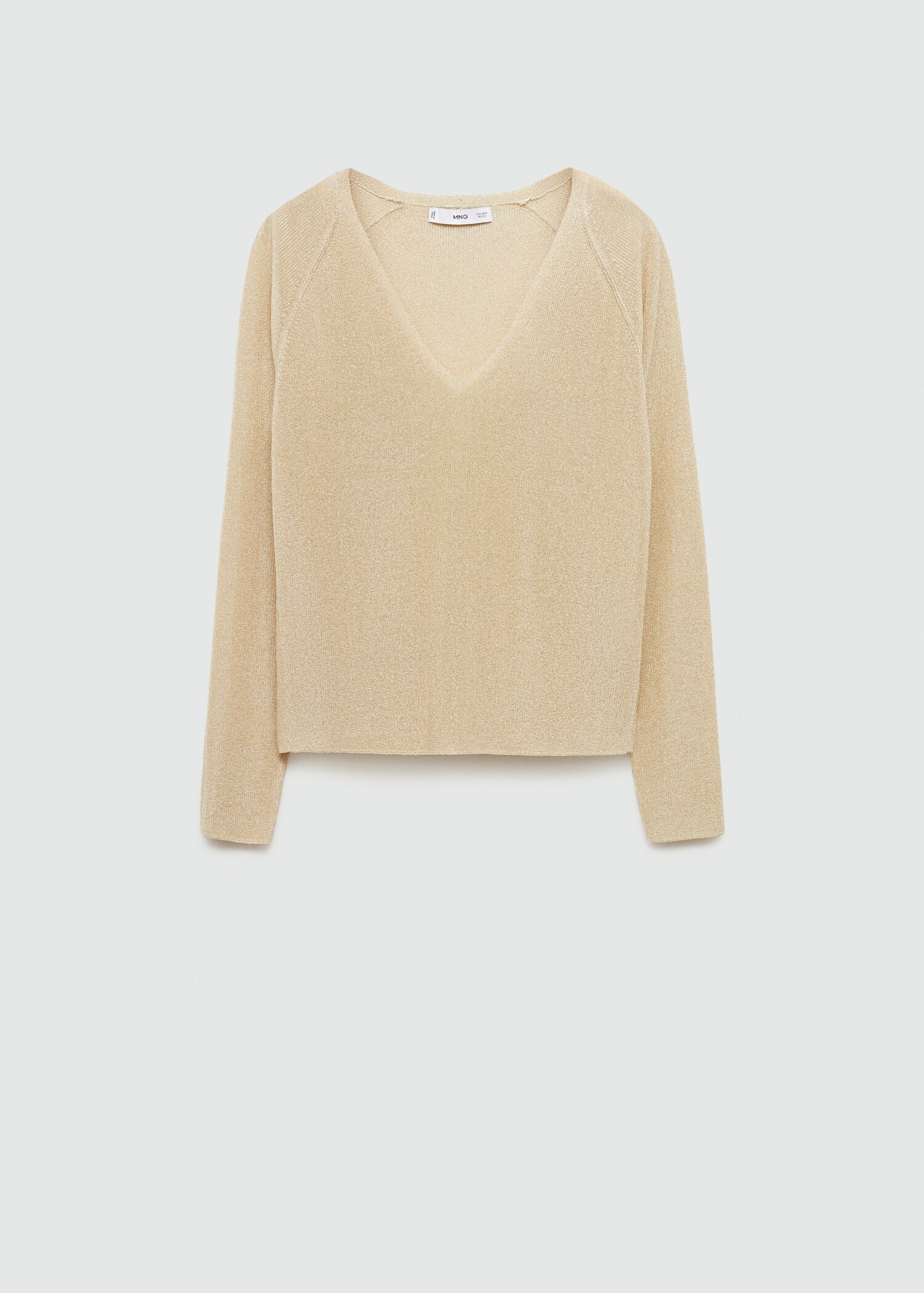 V-neck lurex sweater - Article without model