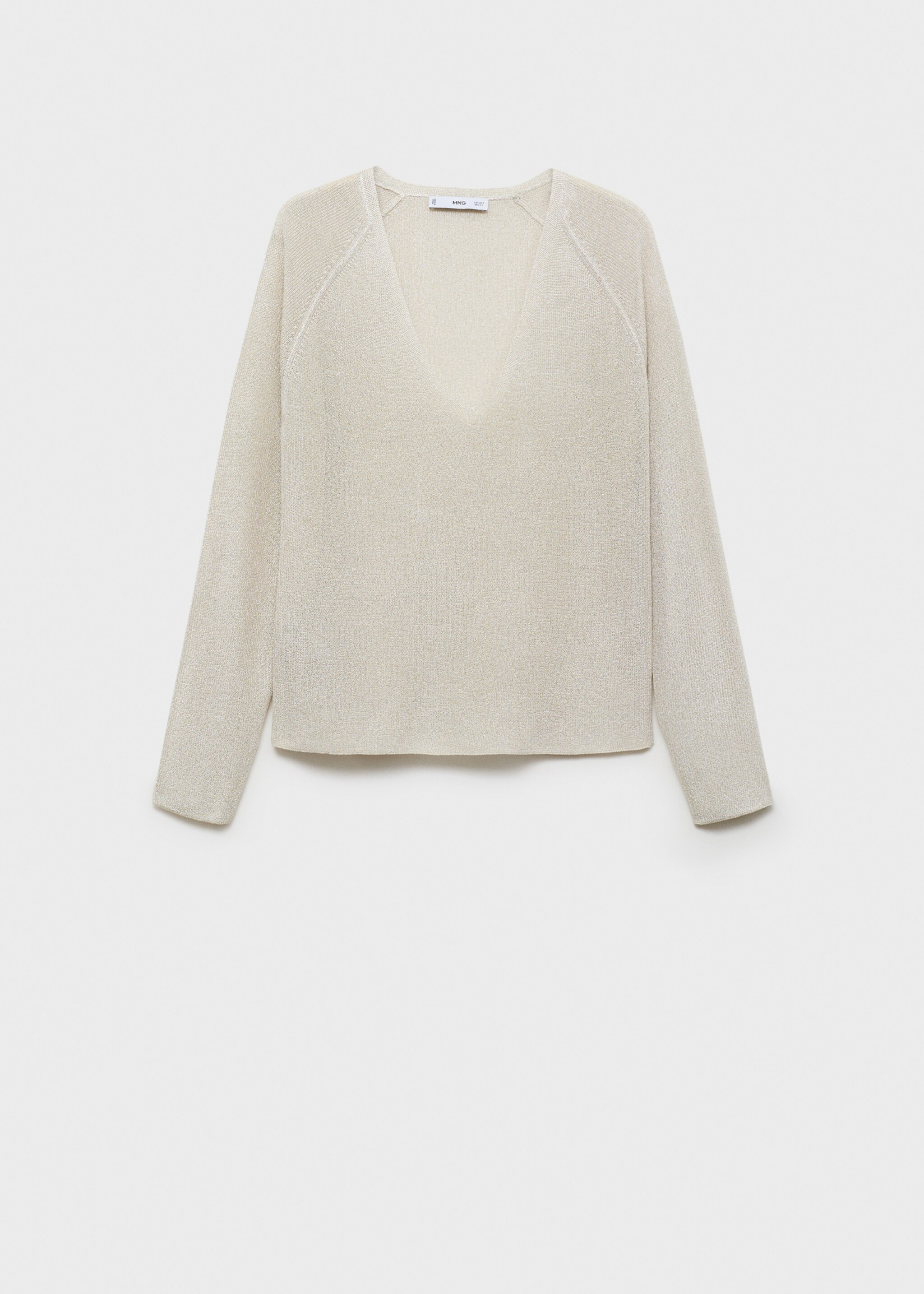 V-neck lurex sweater - Article without model