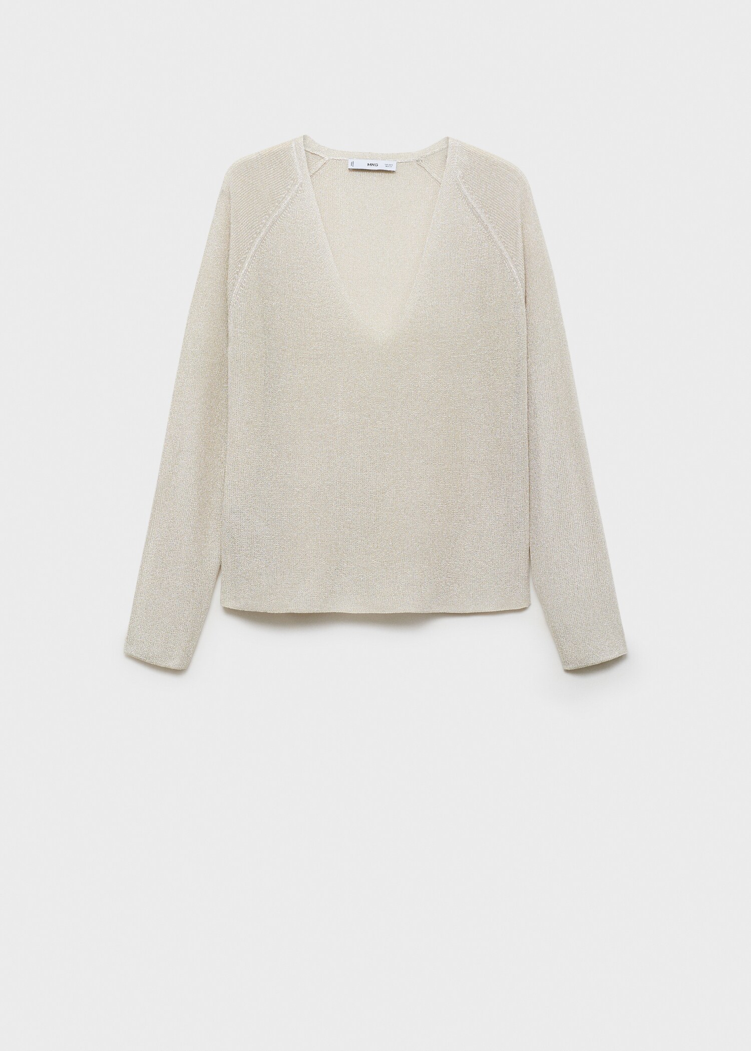 Jersey lúrex cuello pico - Artículo sin modelo