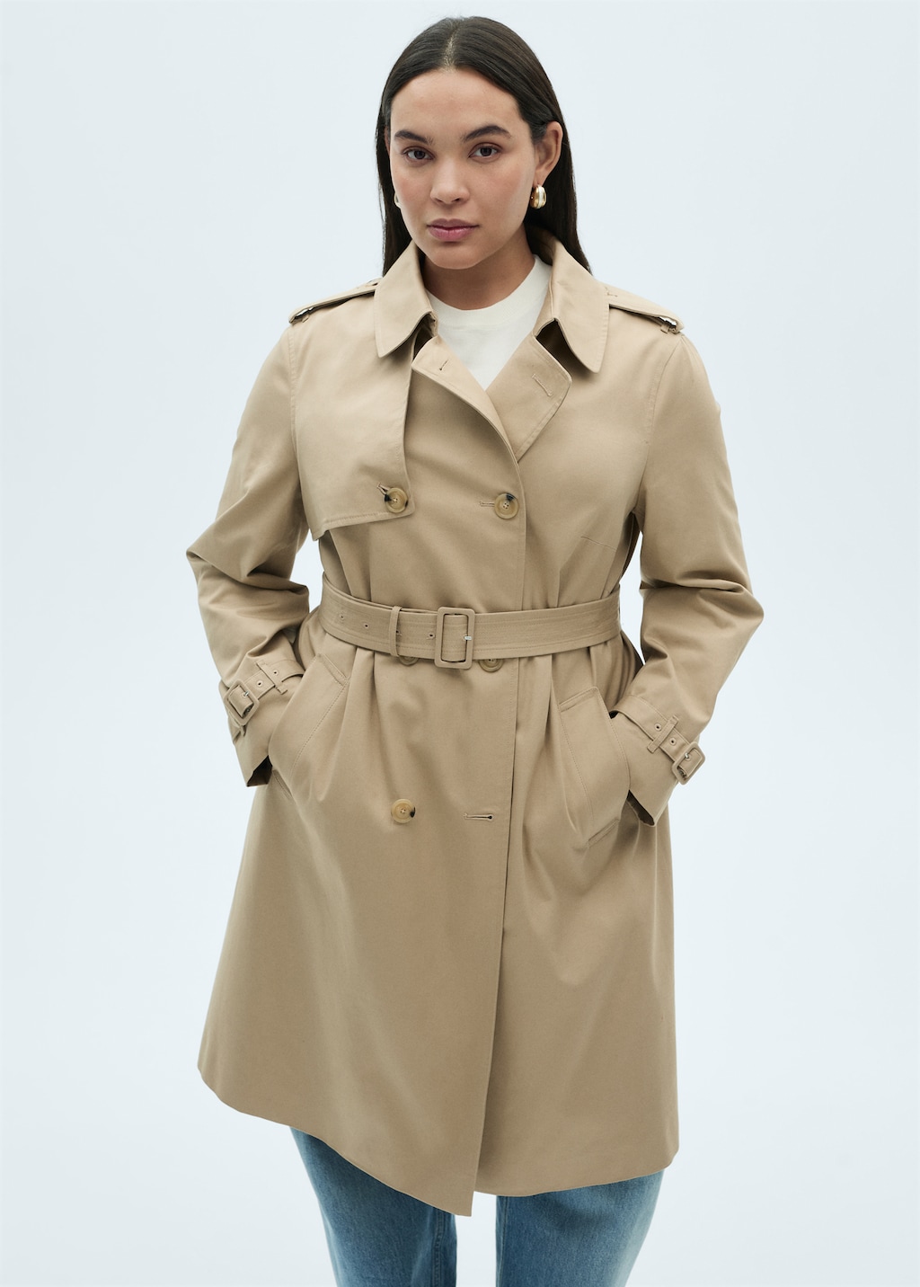 Classic trench coat with belt