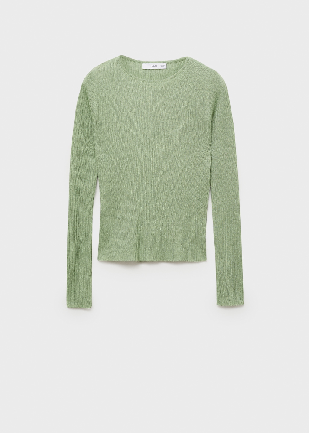 Fine ribbed knit sweater