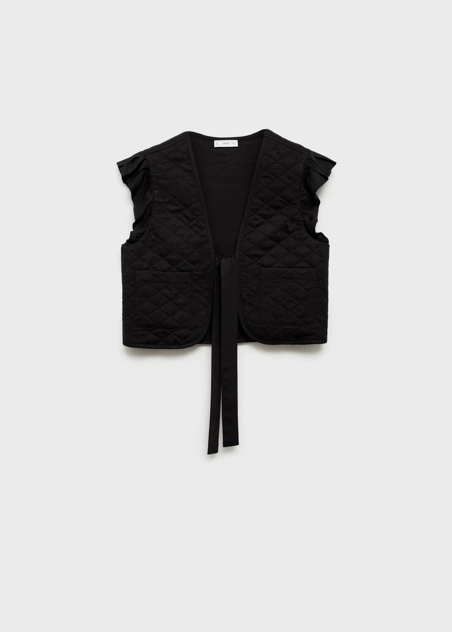 Quilted gilet with pleat - Article without model