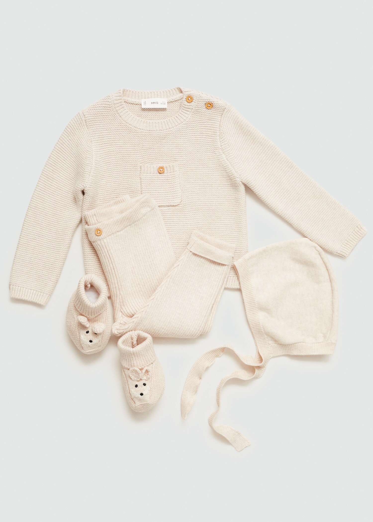 Cotton ribbed leggings - Details of the article 0