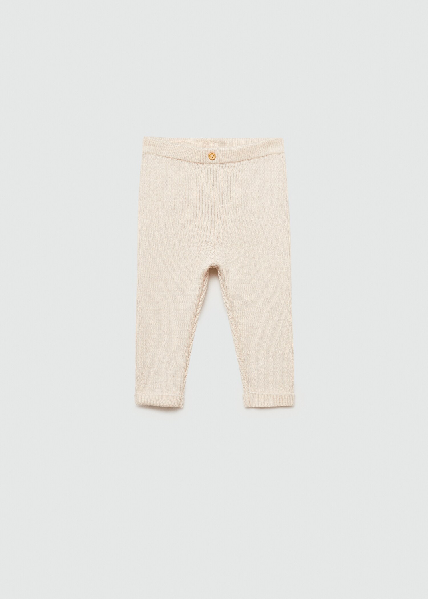 Cotton ribbed leggings - Details of the article 2