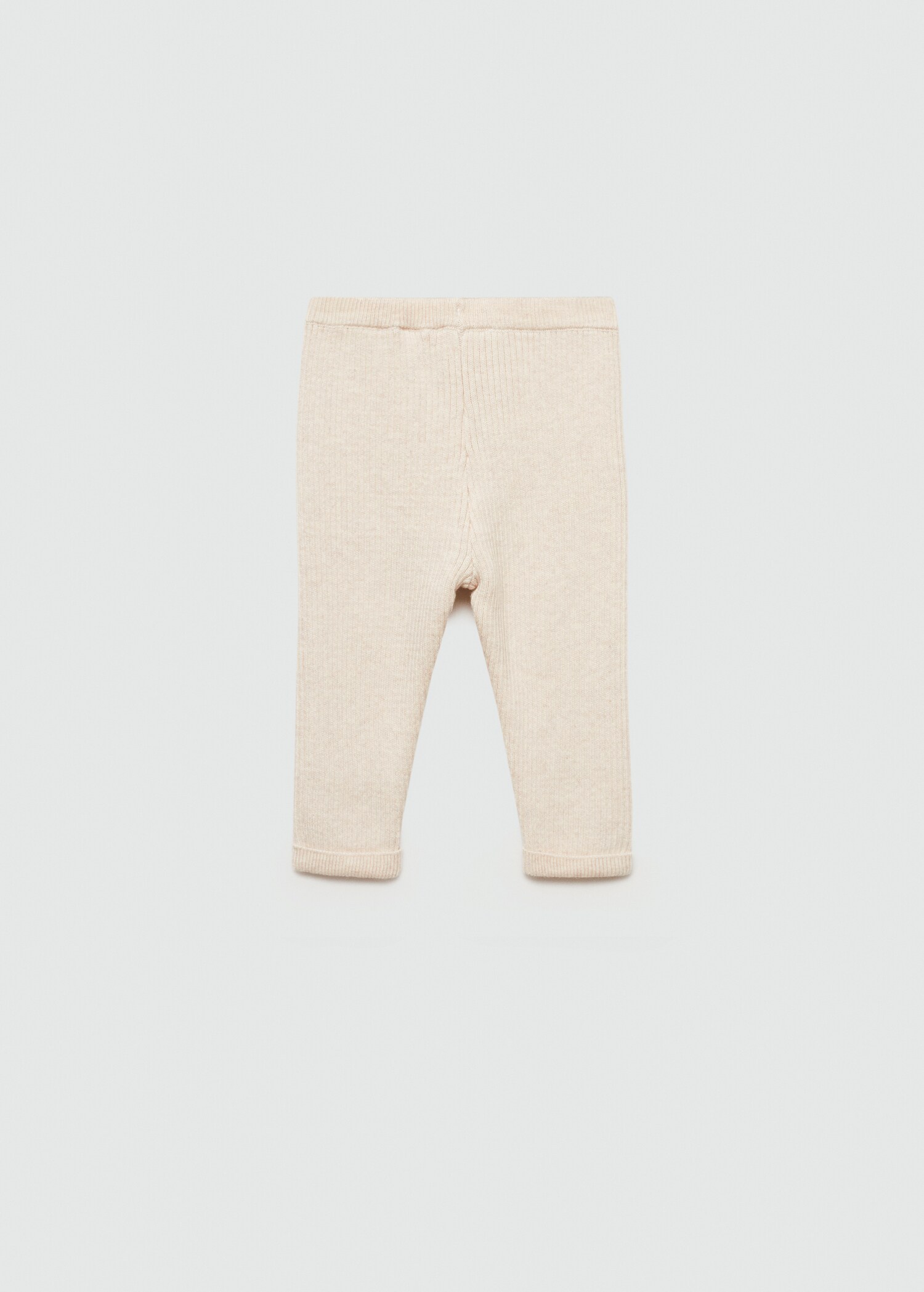 Cotton ribbed leggings - Reverse of the article
