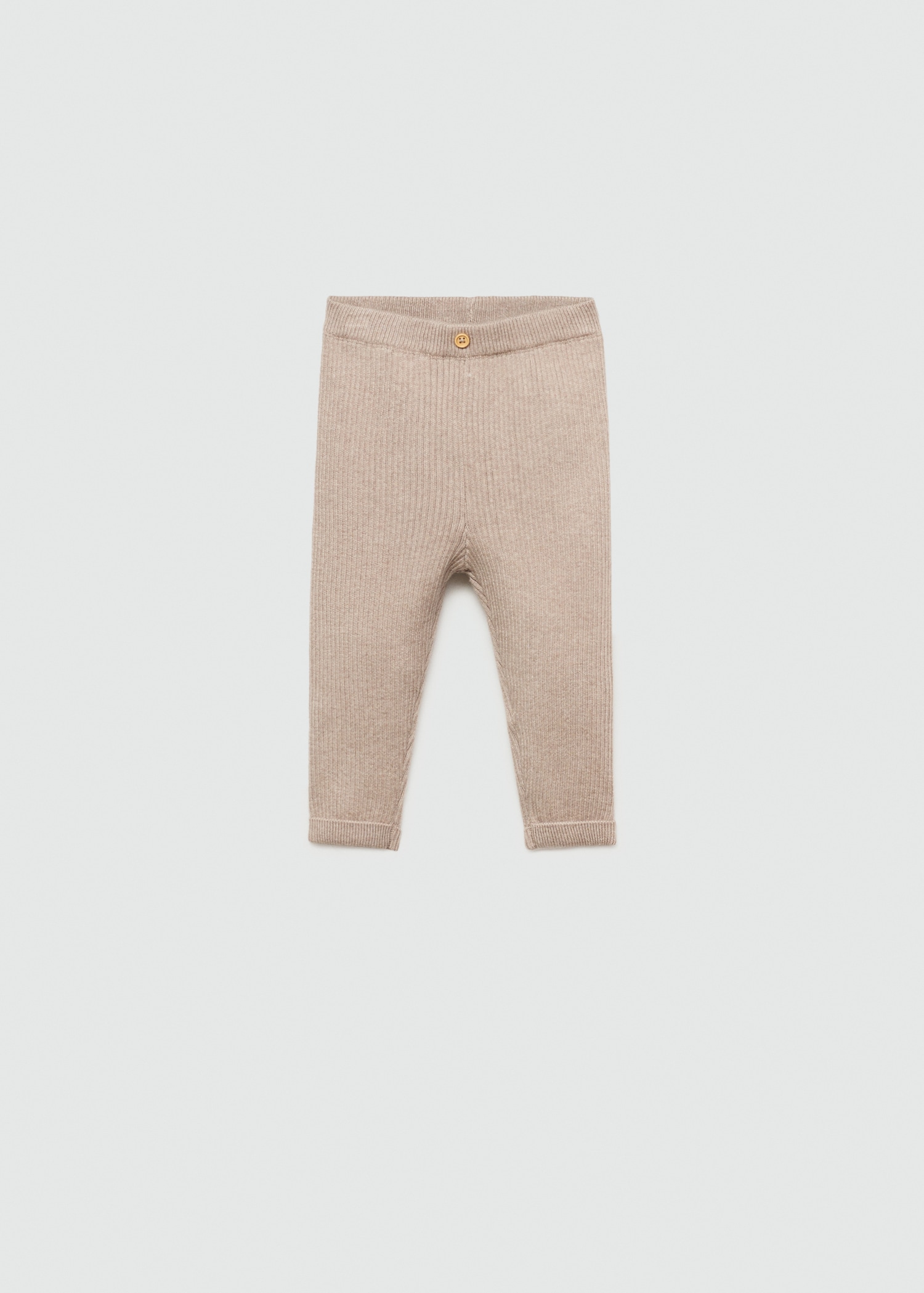 Baumwoll-Leggings mit Rippmuster - Artikel ohne Model