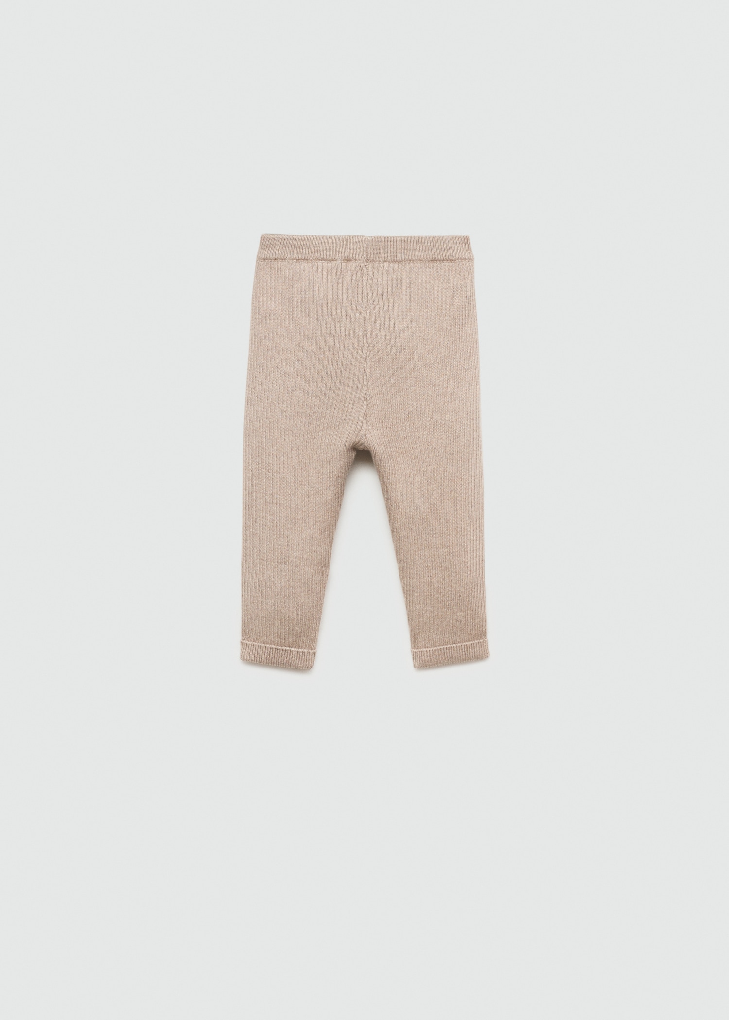 Baumwoll-Leggings mit Rippmuster - Rückseite des Artikels