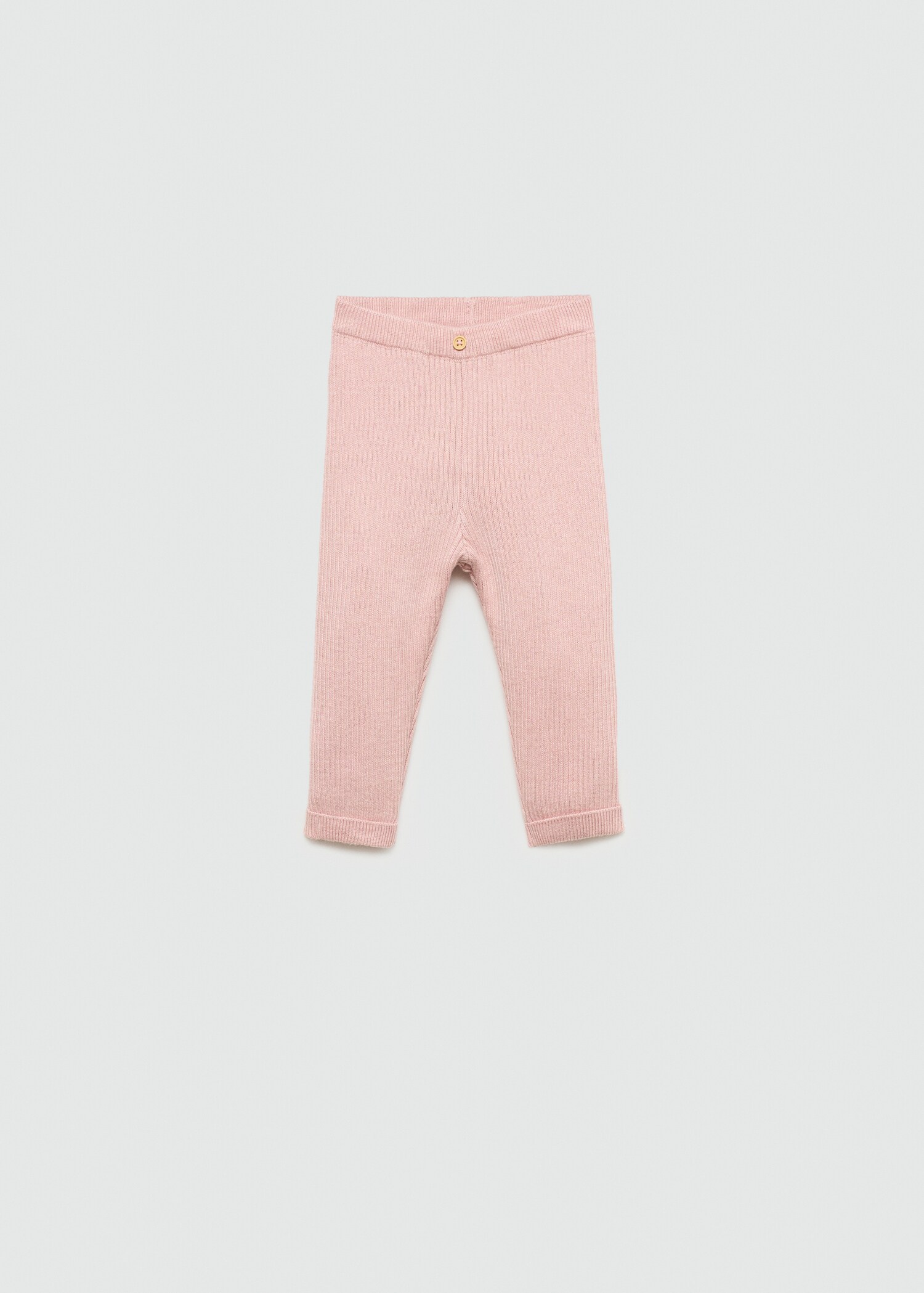 Cotton ribbed leggings - Article without model