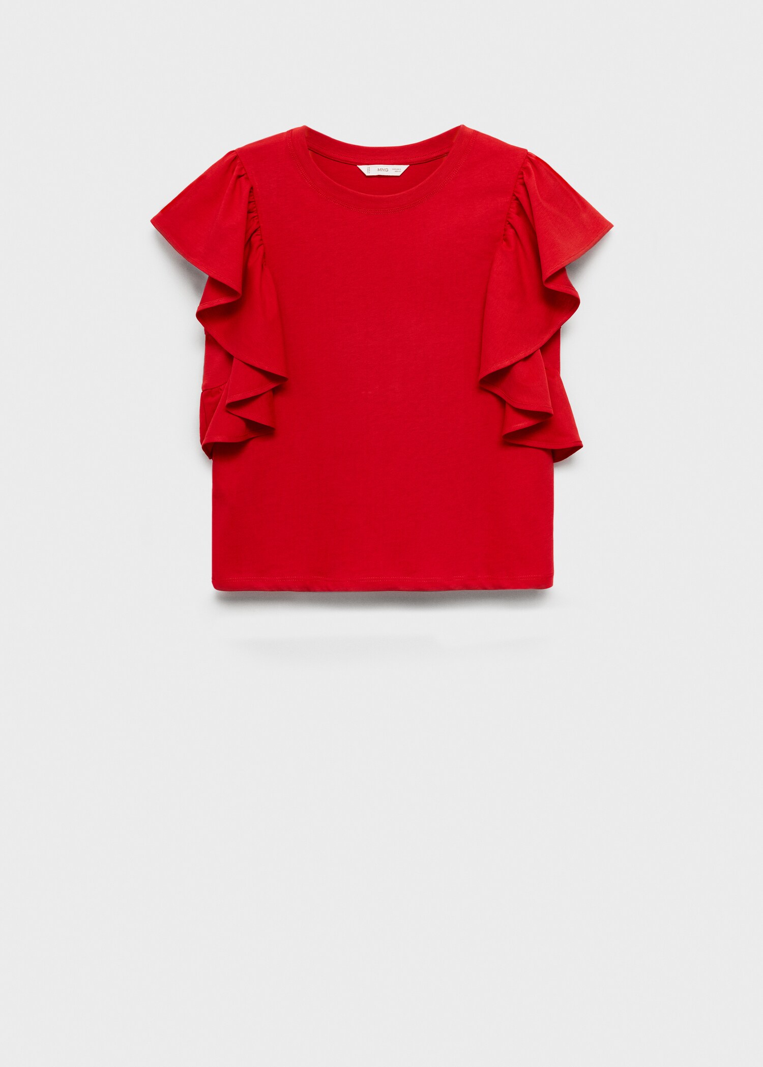 Frills cotton t-shirt - Article without model
