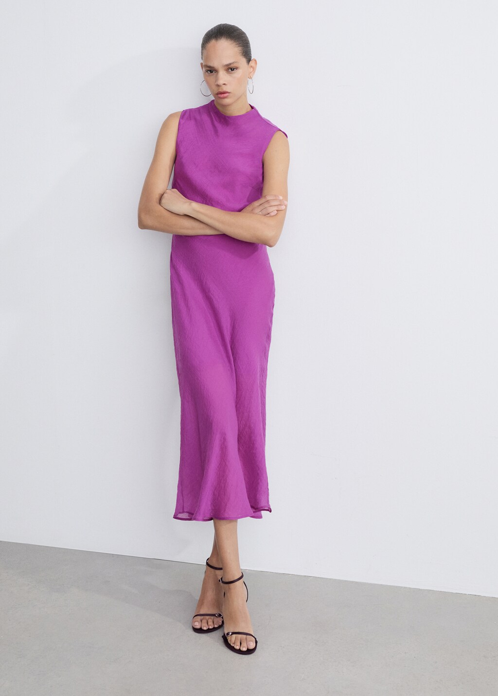 Mango Lyocel midi-dress thumbnail
