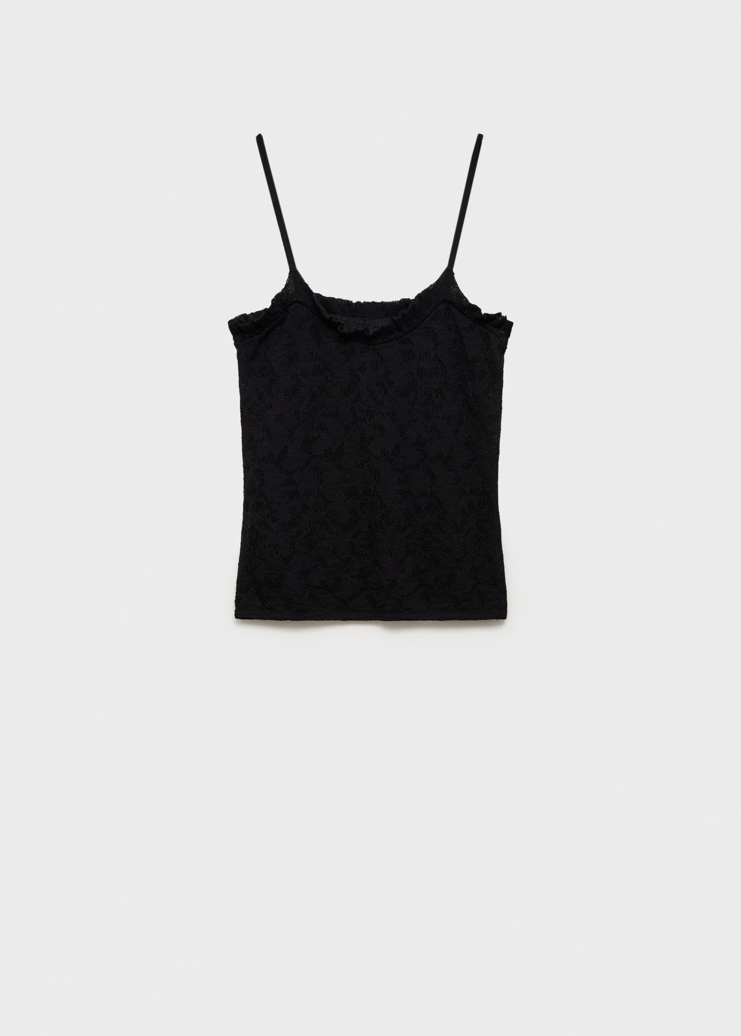 Openwork details knit top - Article without model