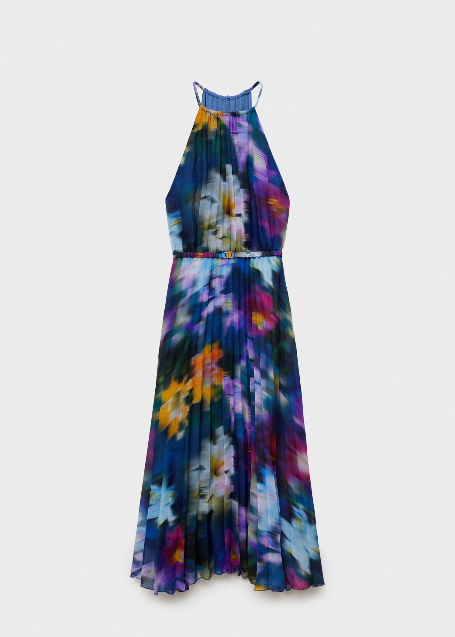 Printed pleated dress - Article without model