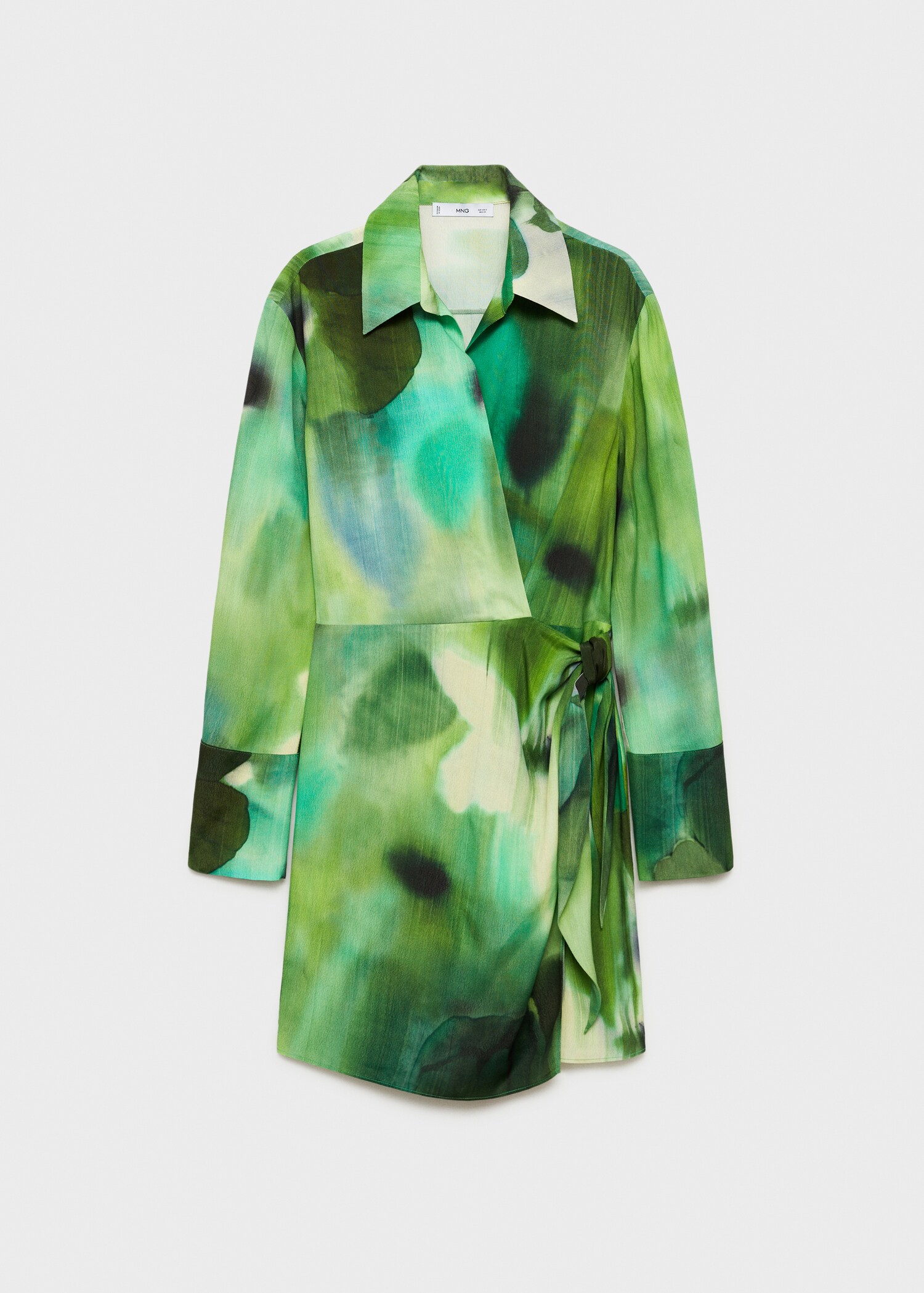 Robe imprimée à nœud - Article sans modèle