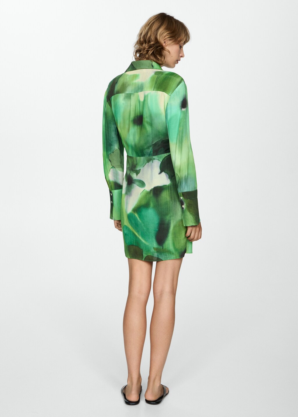 Printed bow dress