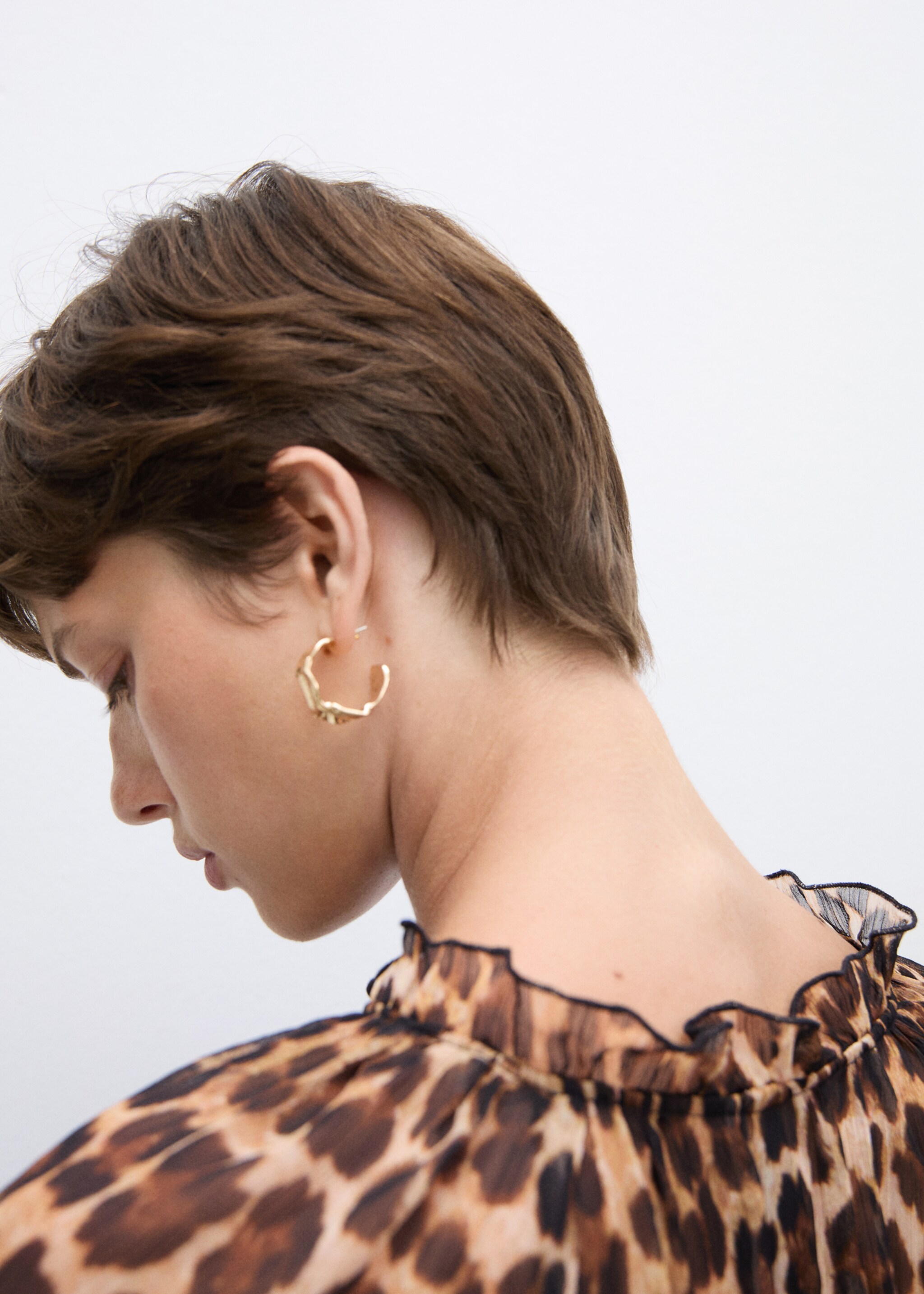Leopard-print flared dress - Details of the article 1