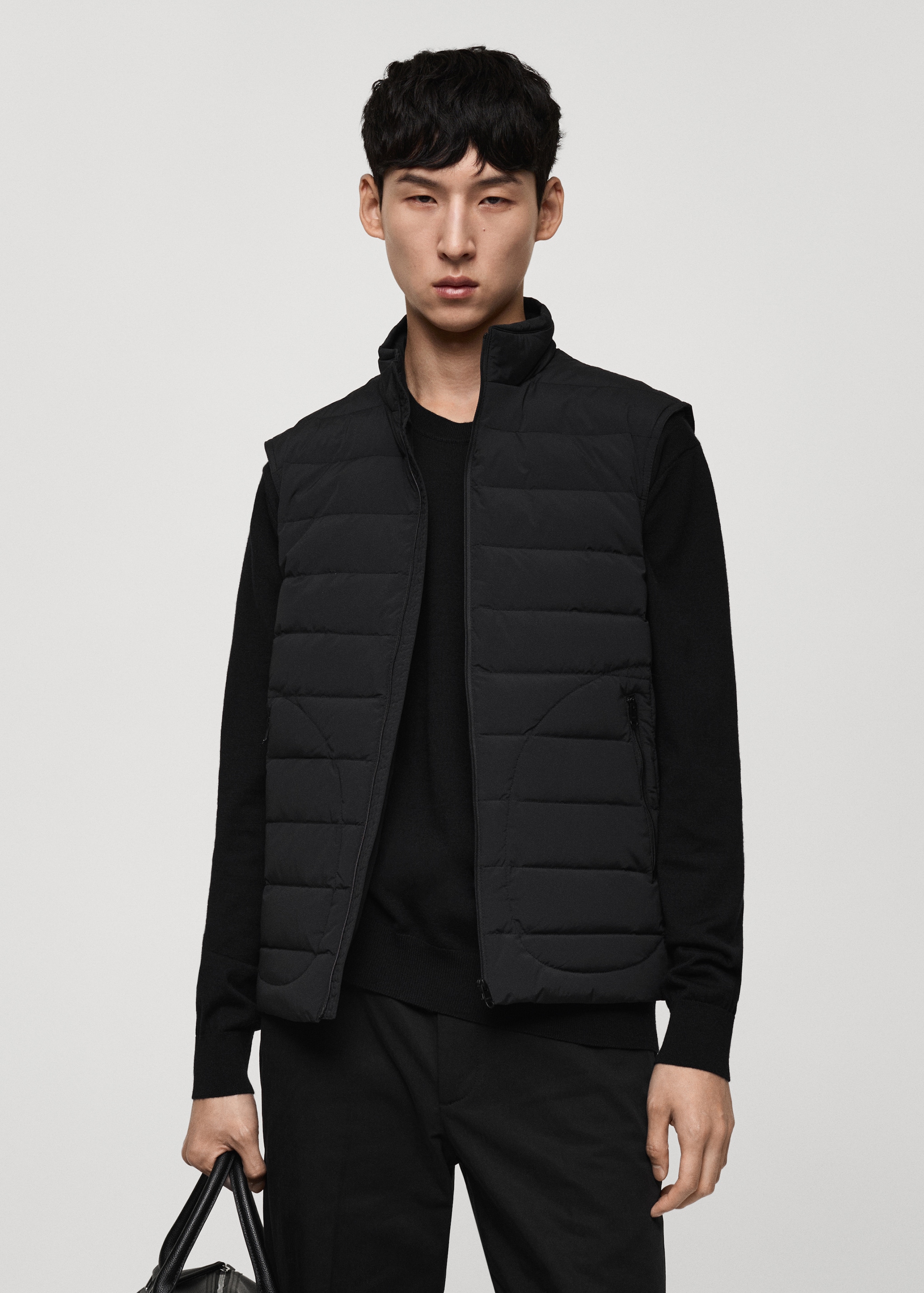 Chaleco acolchado relleno plumas Hombre MNG Ecuador