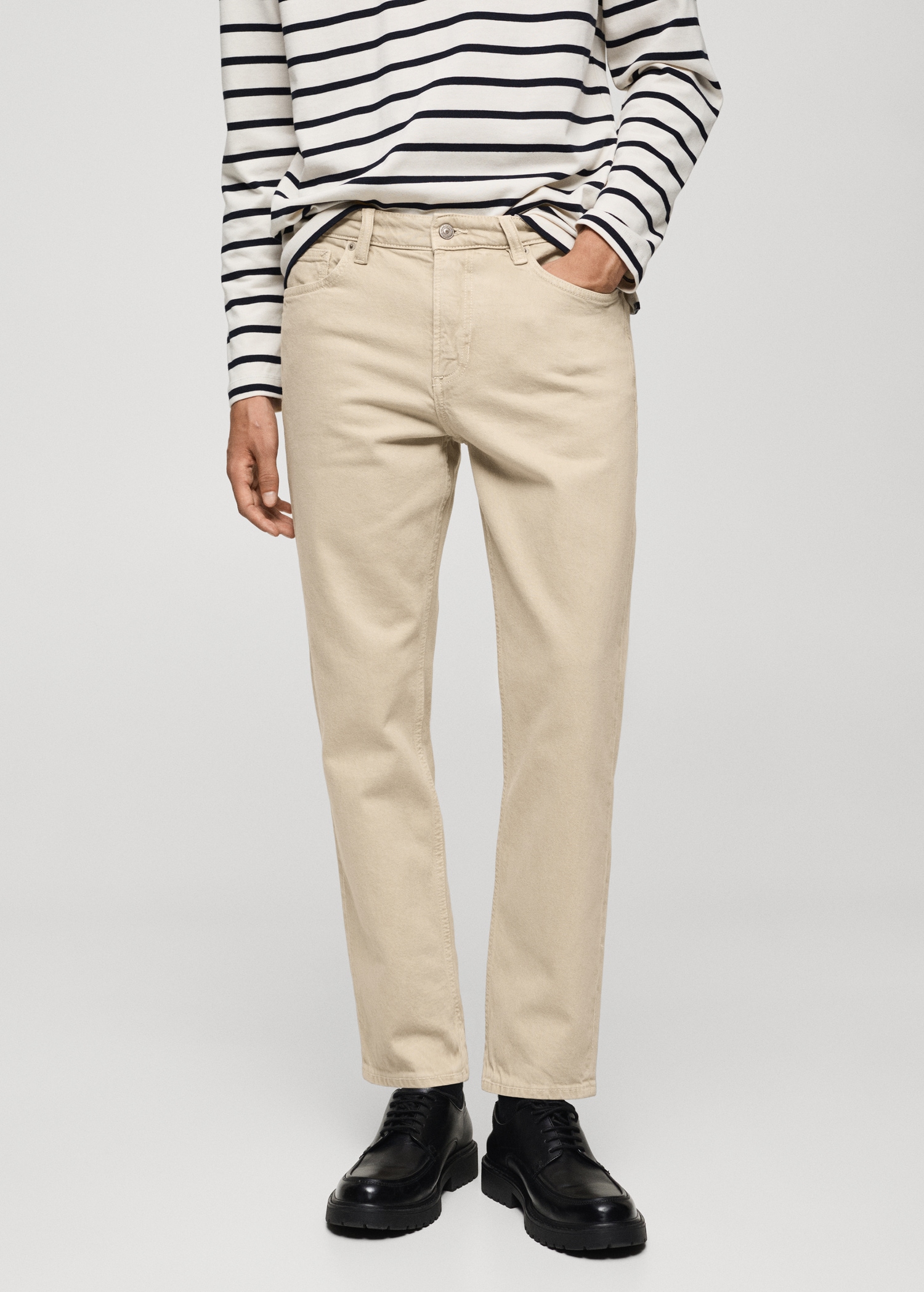 Ben tapered cropped jeans - Medium plane