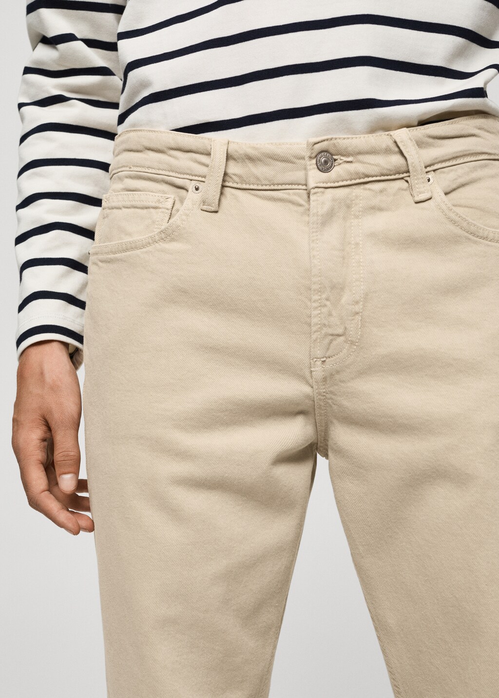 Cropped khaki pants mens best sale