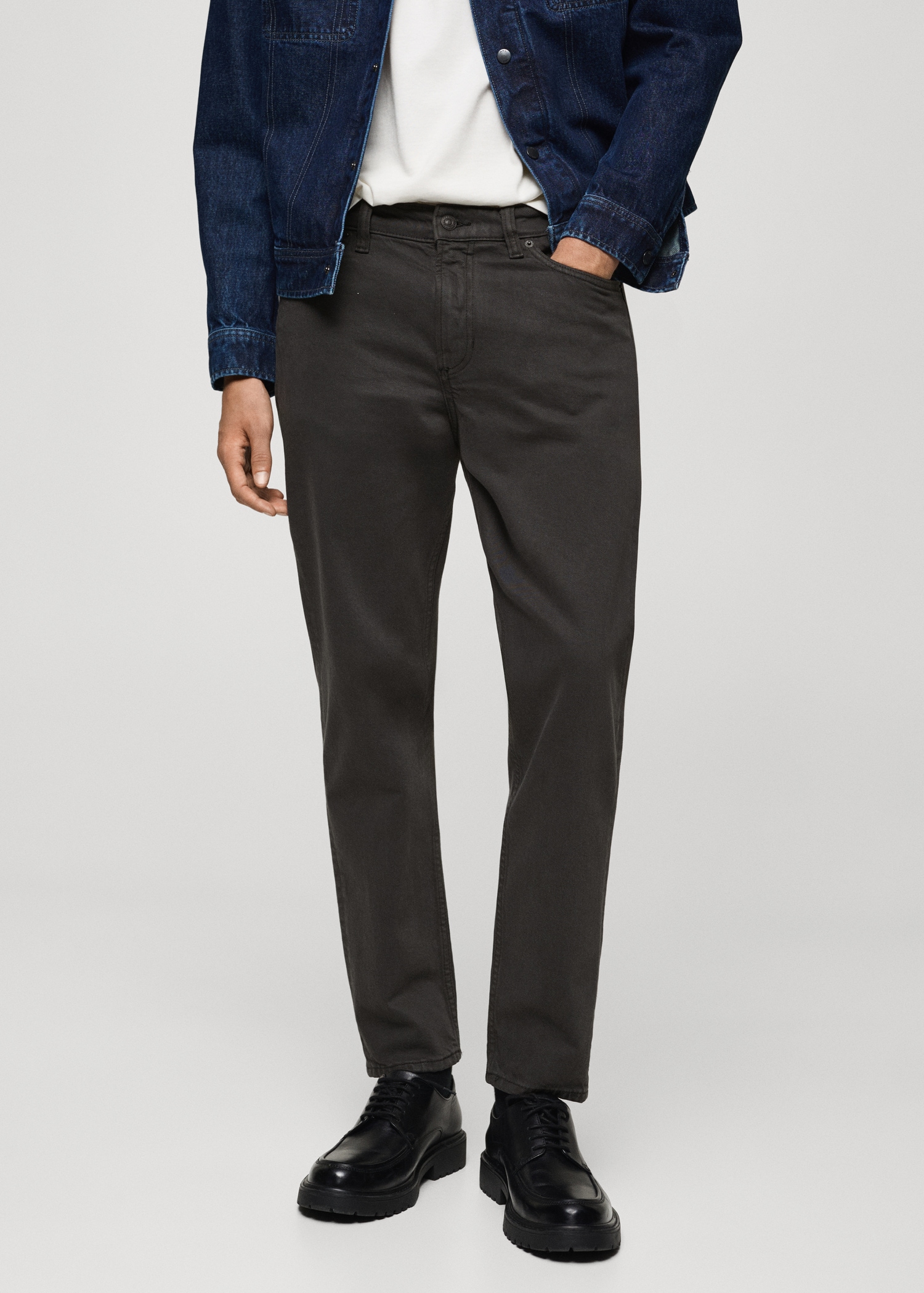 Ben tapered cropped jeans - Medium plane