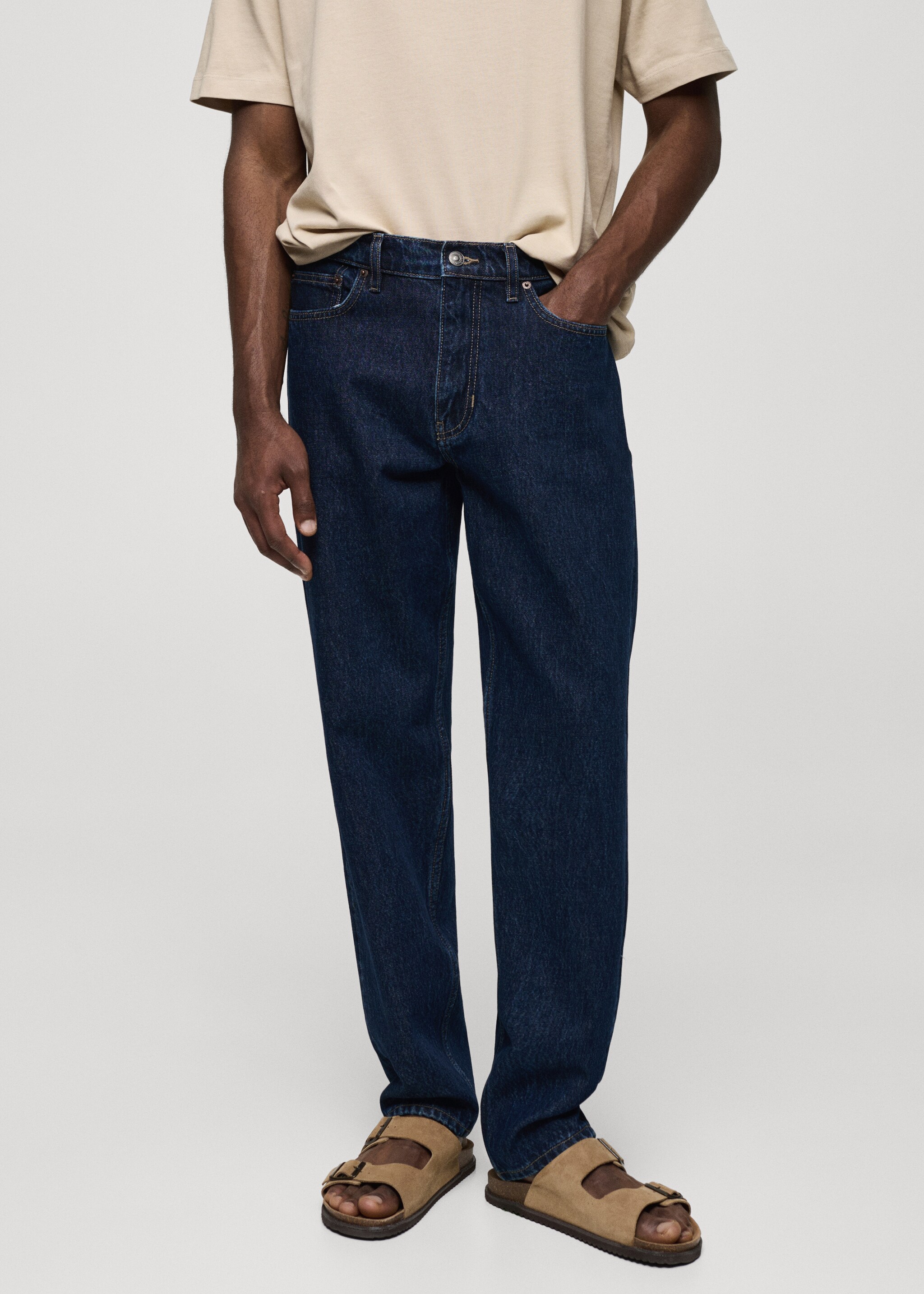 Calças de ganga Bob tapered fit - Plano médio