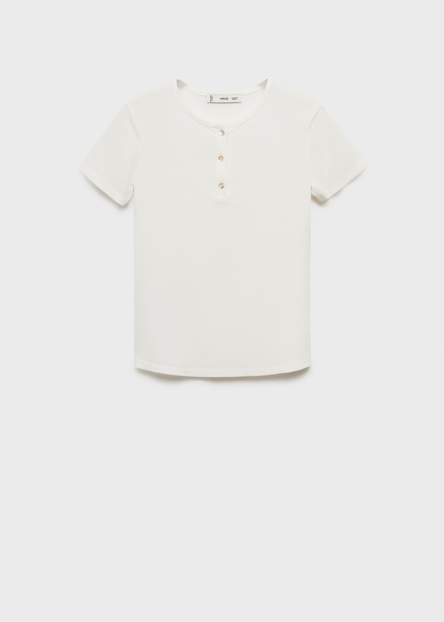 T-shirt lyocell knappar - Artikel utan modell