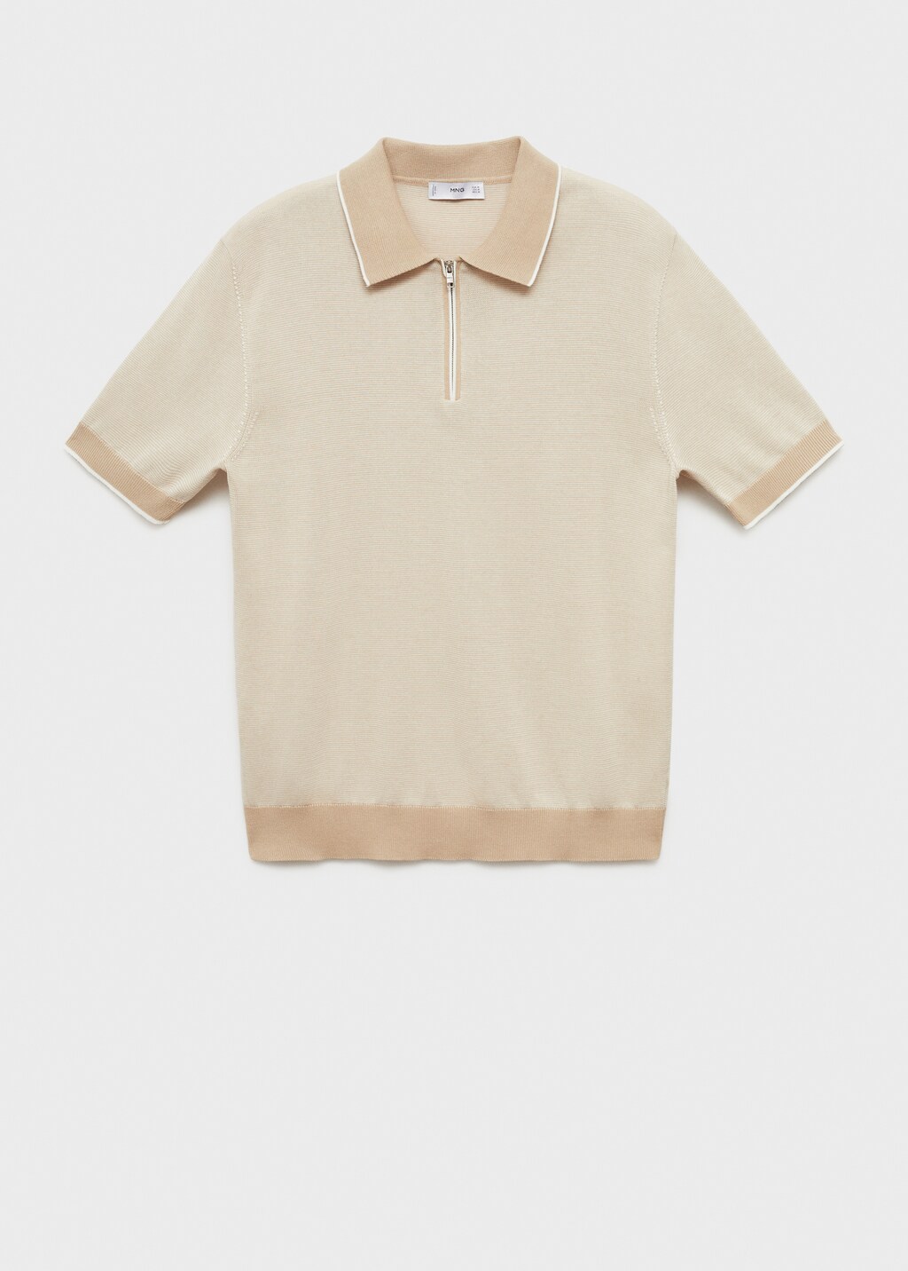 【送料&関税込】Maison KitsunAC Polo In Beige Cotton Light Beige Premium Cotton Polo Shirt | ZEGNA | UAE