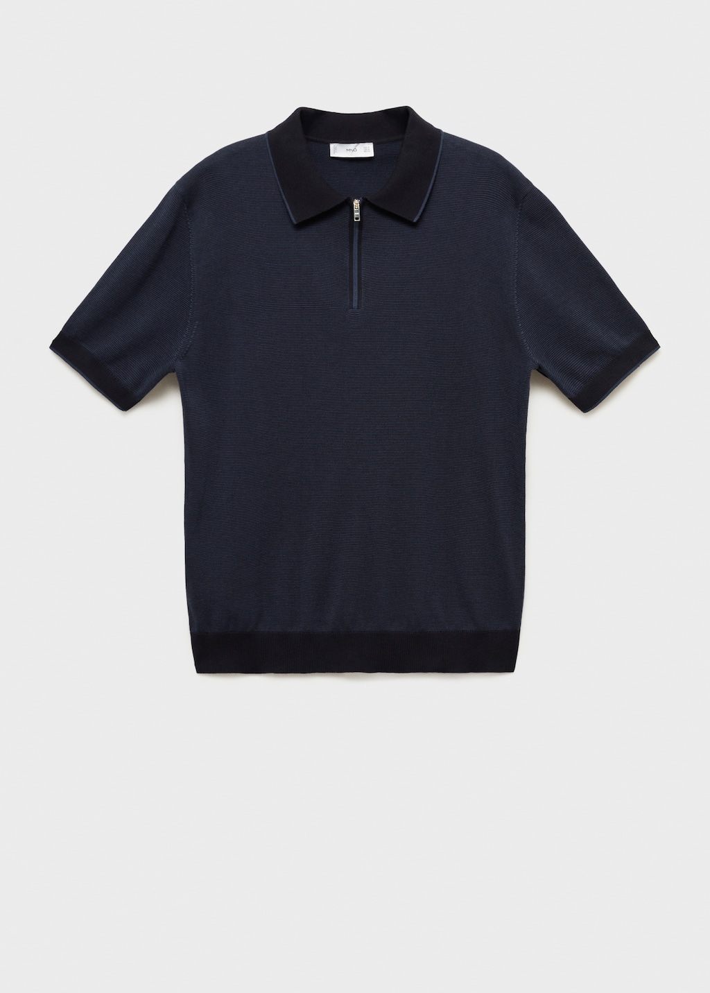 Polo punto algodon cremallera Hombre MANGO Mexico