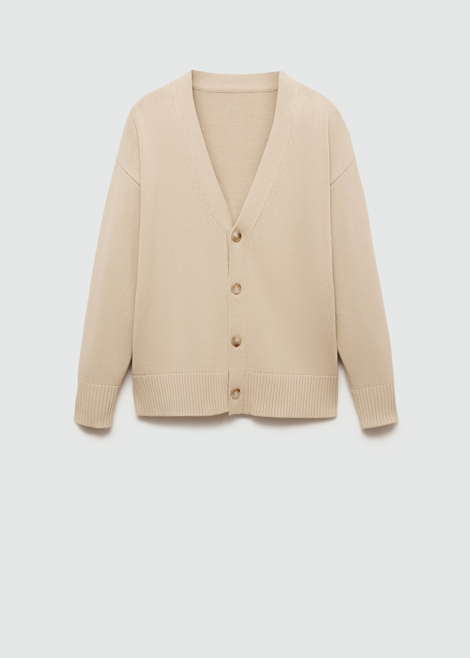 Knitted cotton cardigan with buttons - Article without model