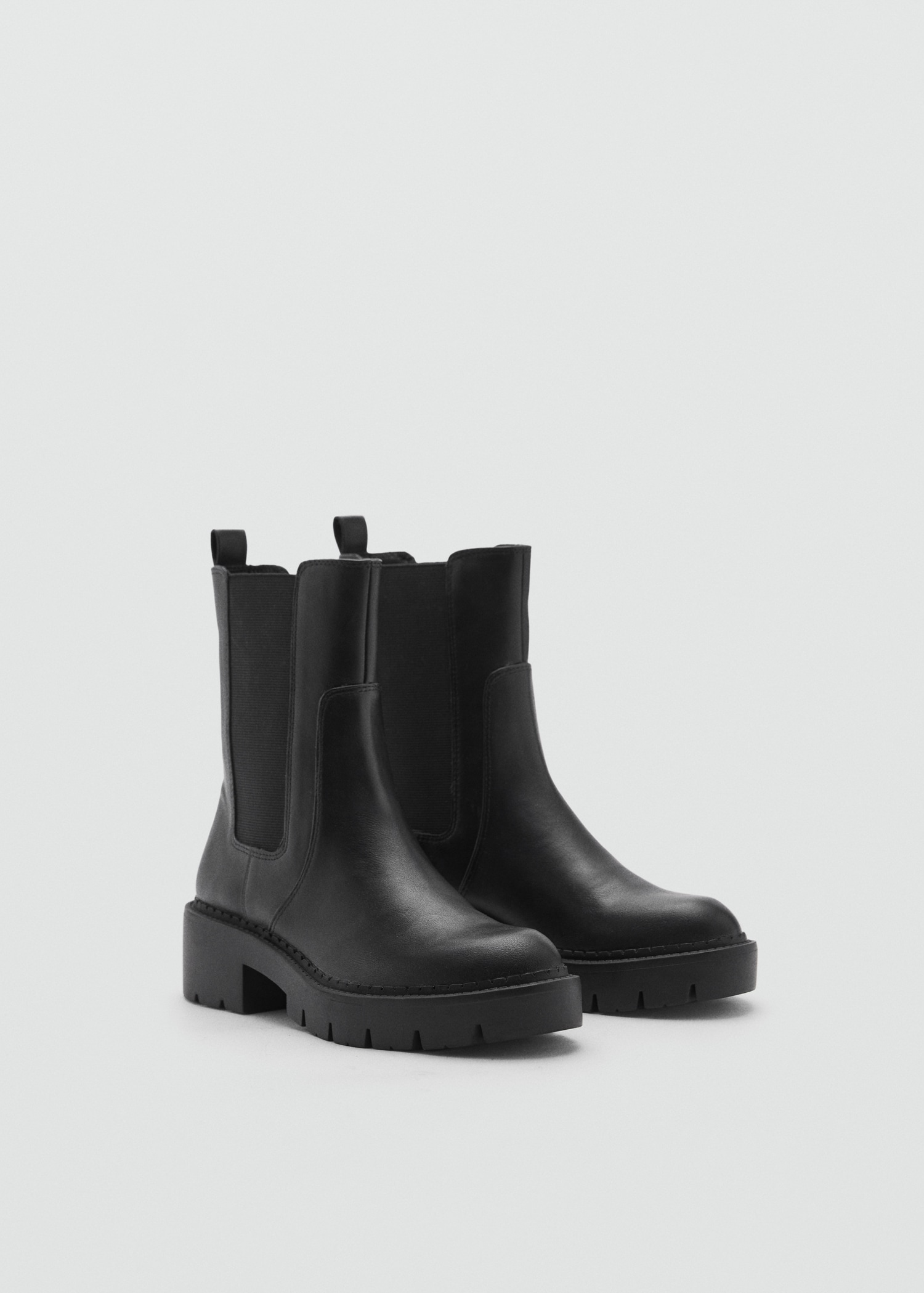 Elastic panels ankle boot - Medium plane