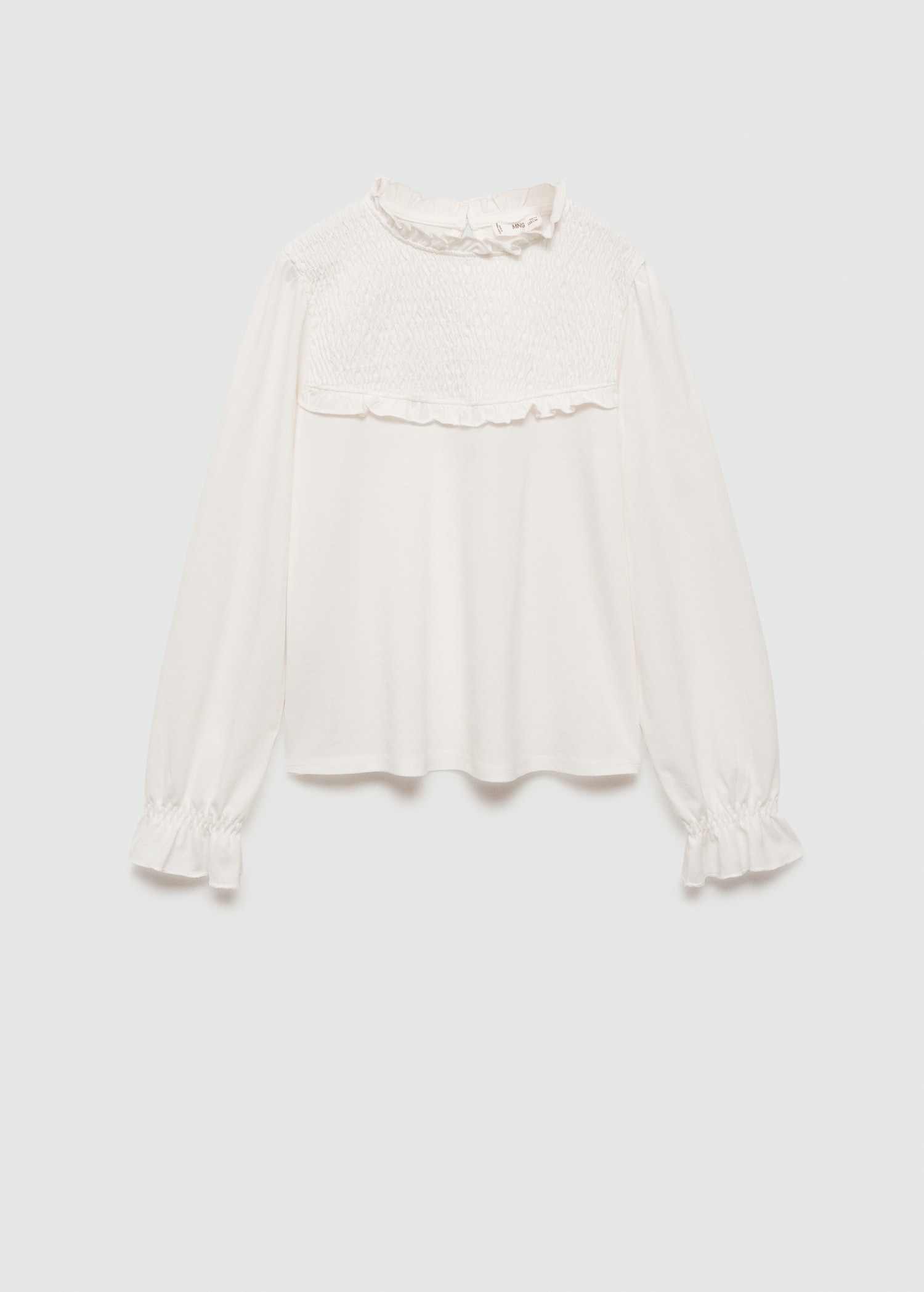 T-shirt with gathered details - Article without model