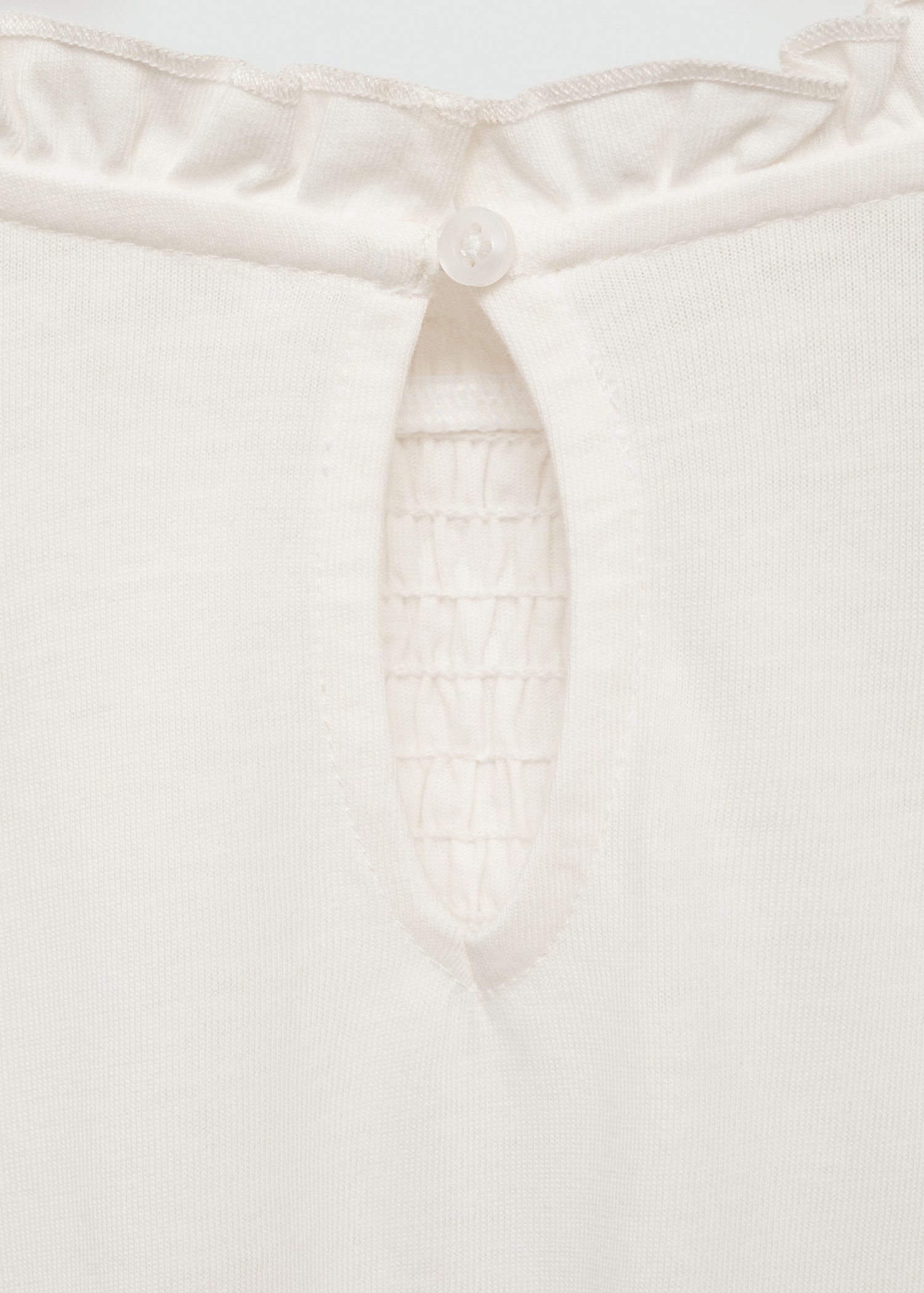 T-shirt with gathered details - Details of the article 0
