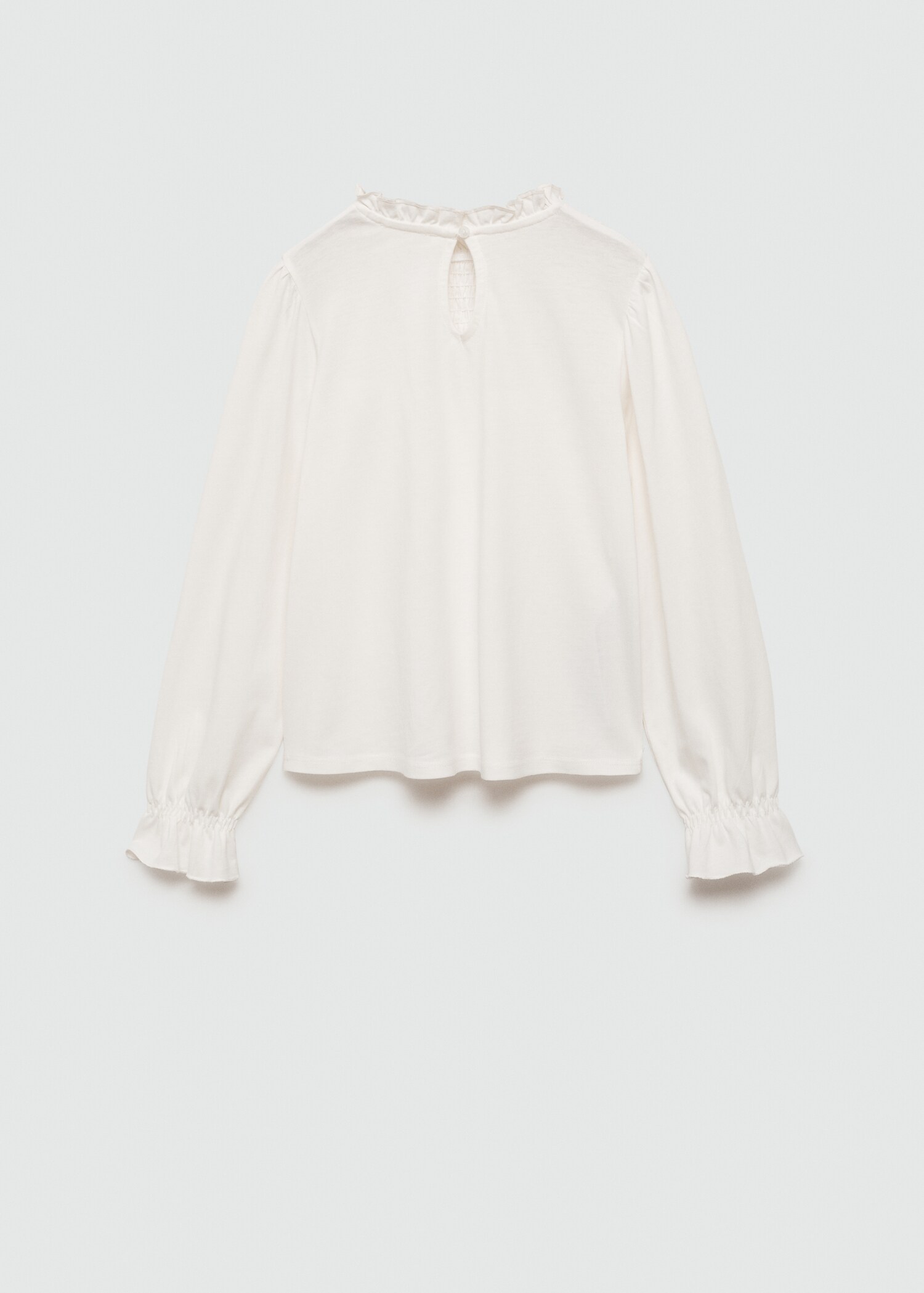 T-shirt with gathered details - Reverse of the article