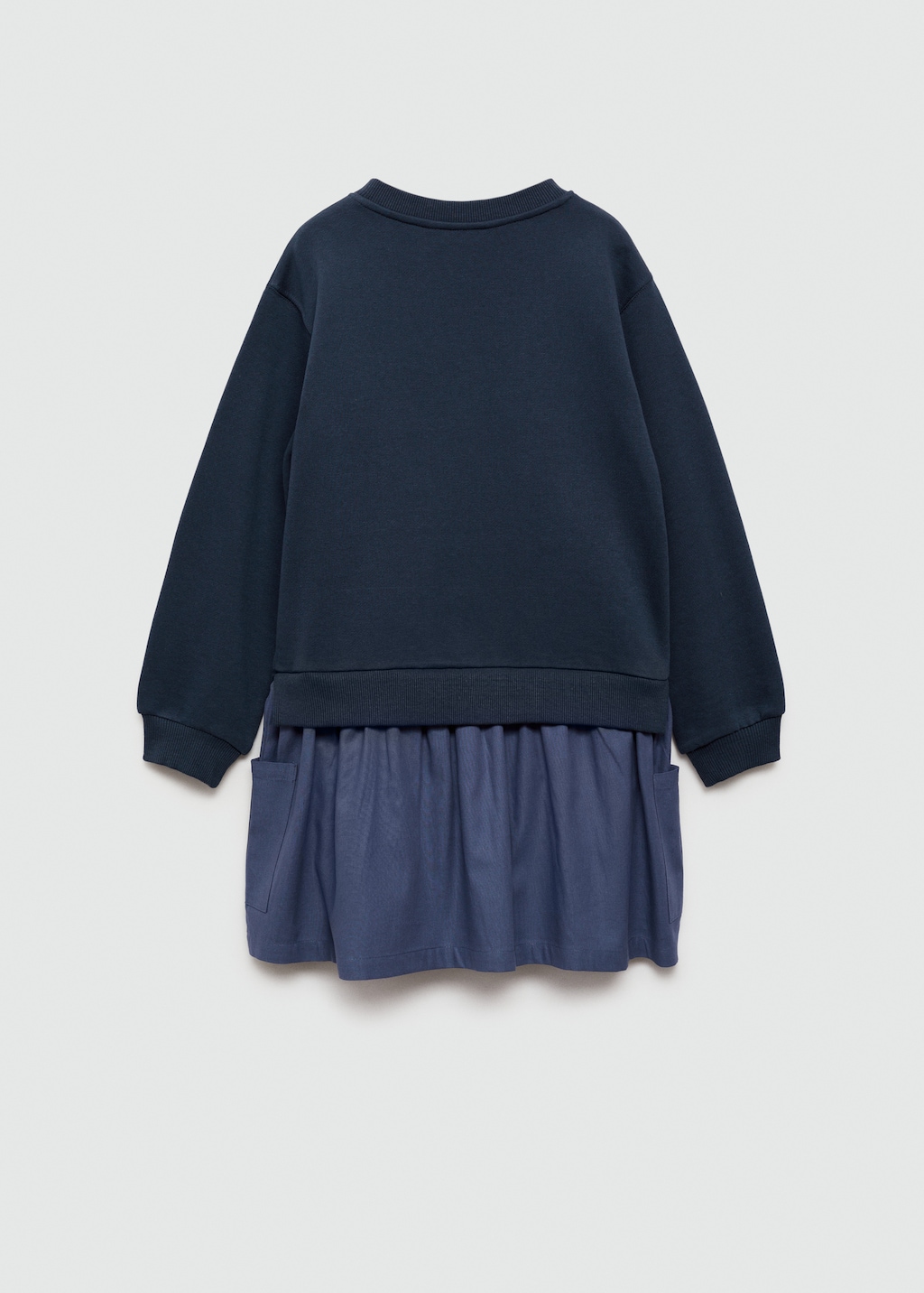 Blue sweatshirt dress hotsell