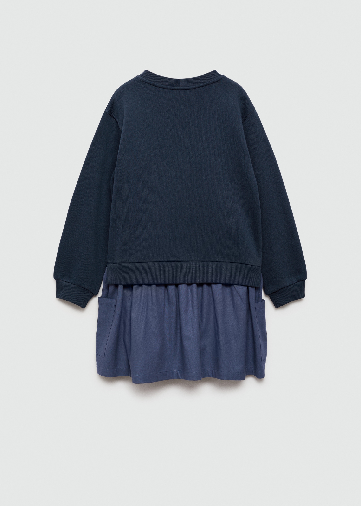 Embroidered sweatshirt dress - Reverse of the article