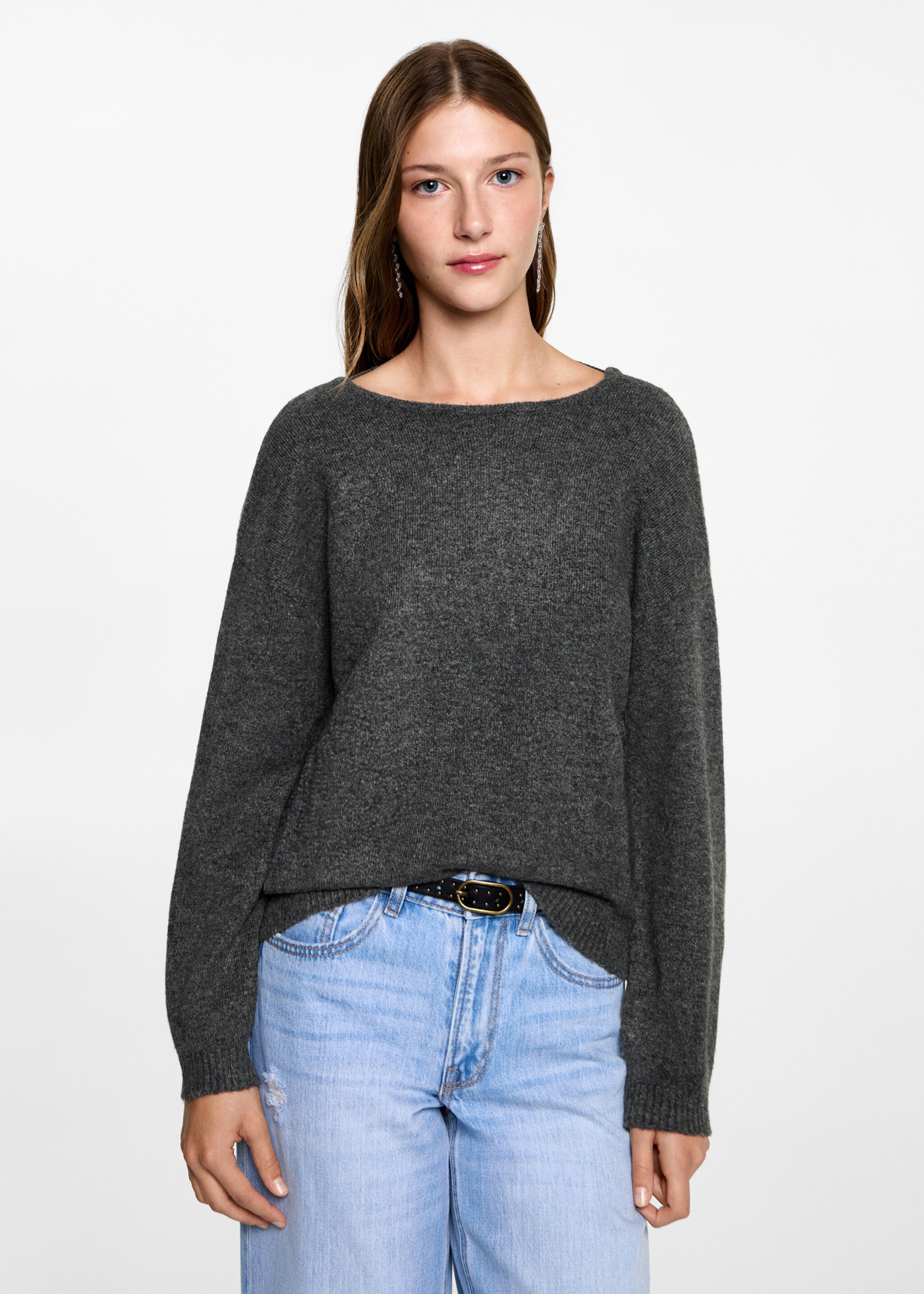 Back vent sweater - Medium plane