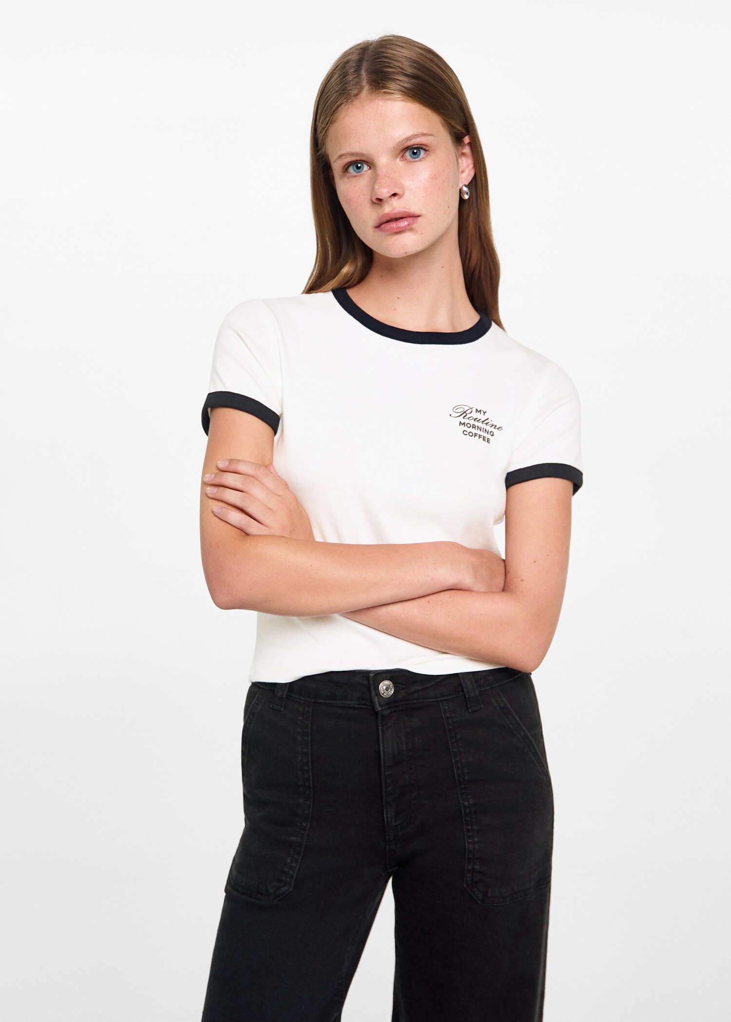 Culotte trousers with pockets - Medium plane