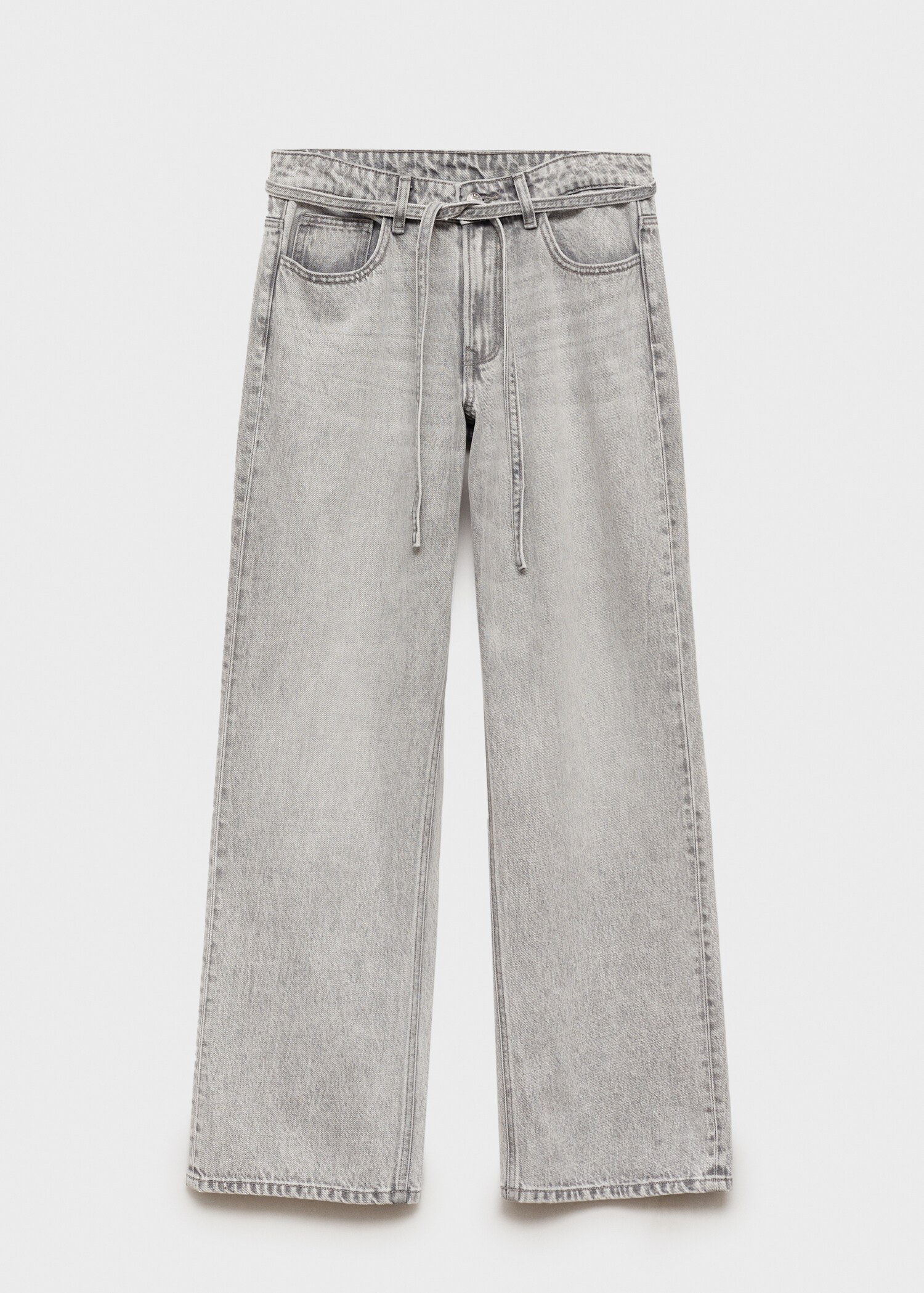 Wideleg jeans with drawstring - Article without model