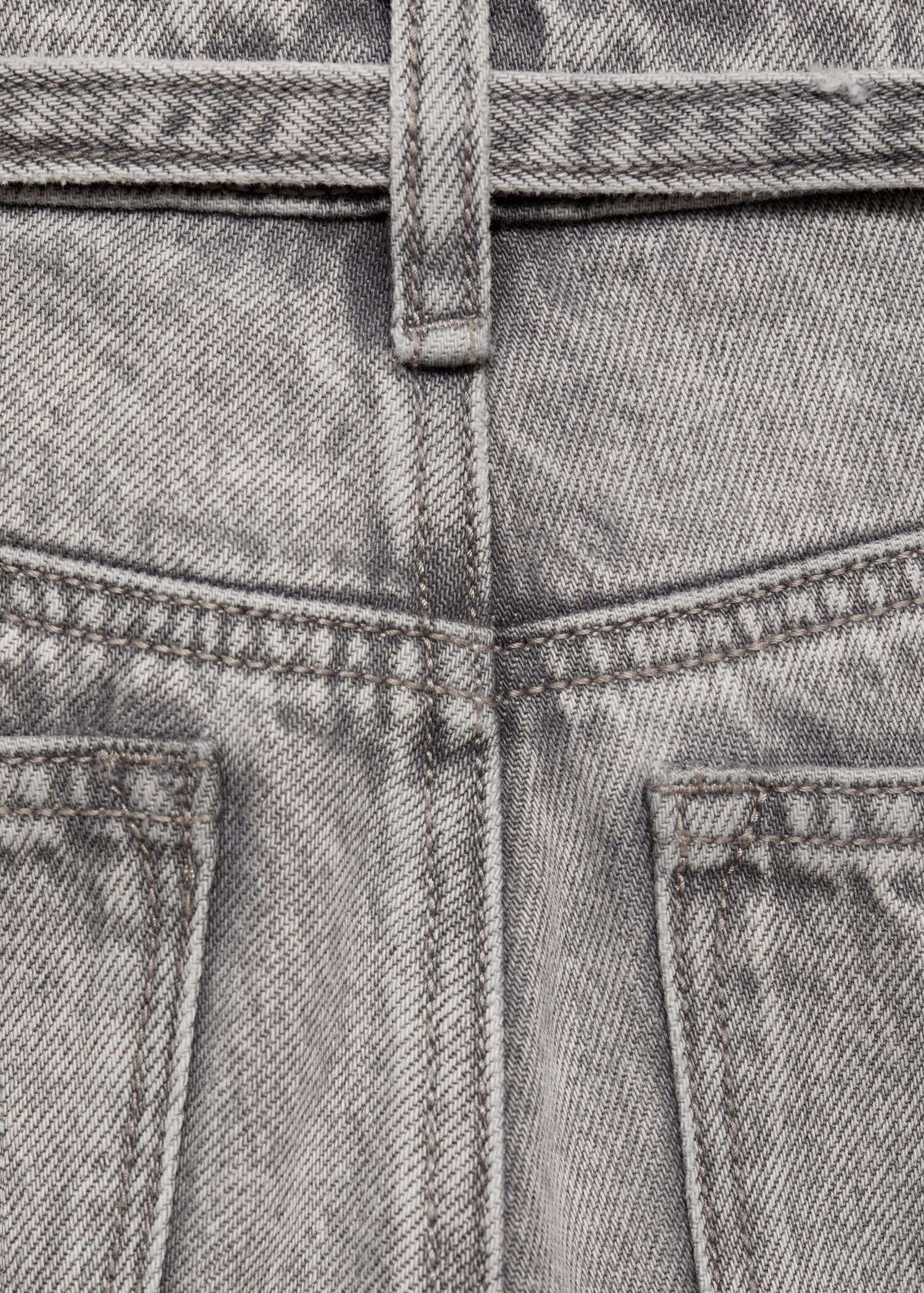 Wideleg jeans with drawstring - Details of the article 0