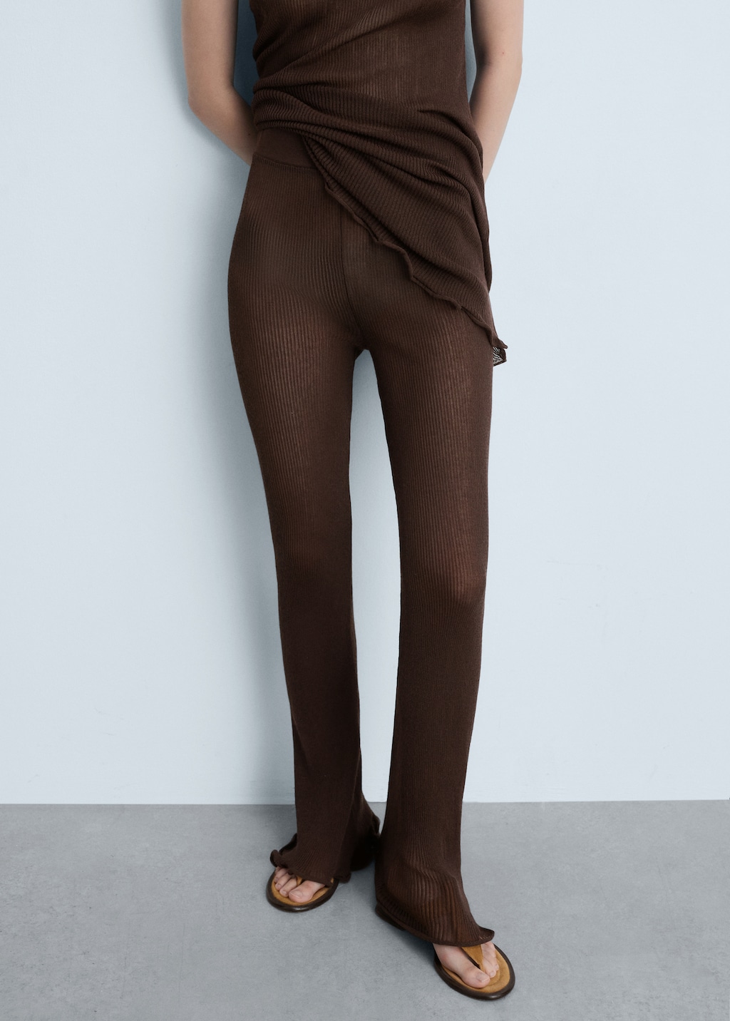Mango Flare-Strickhose