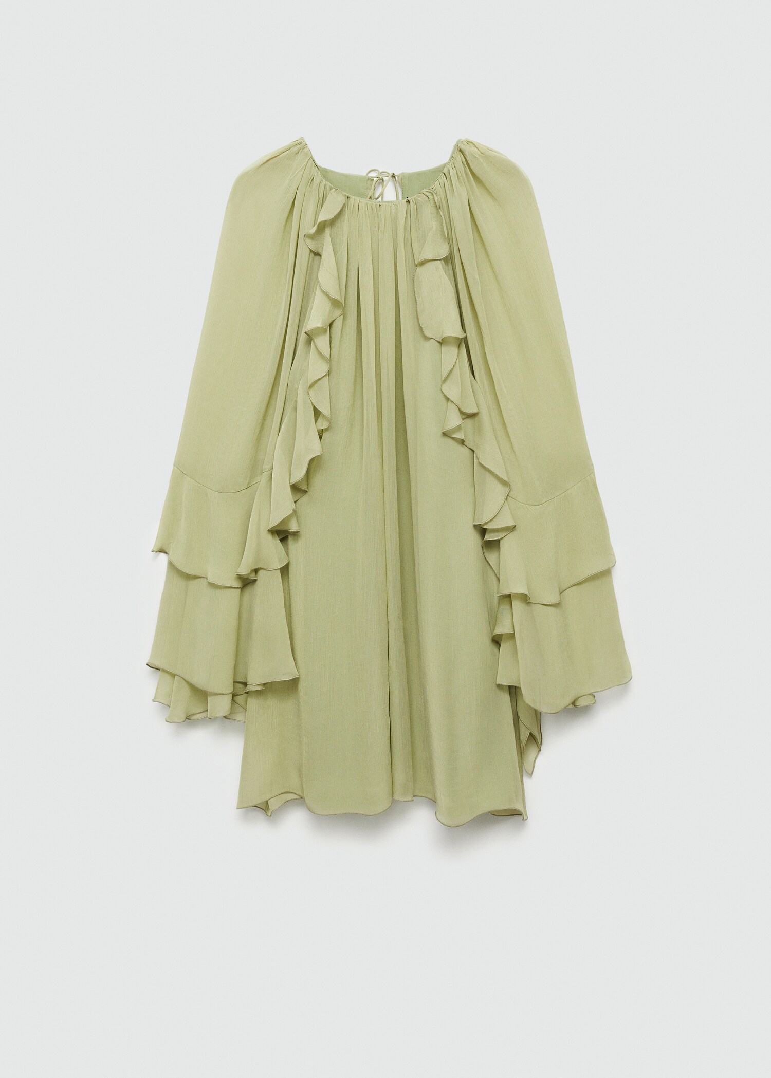 Ruffled chiffon dress - Article without model