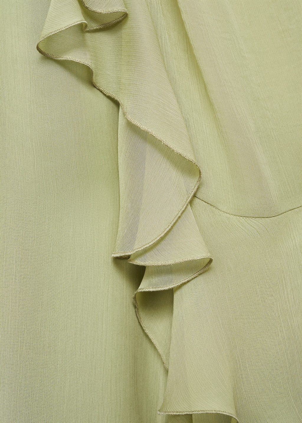 Mango - Chiffon ruffle dress | Plush