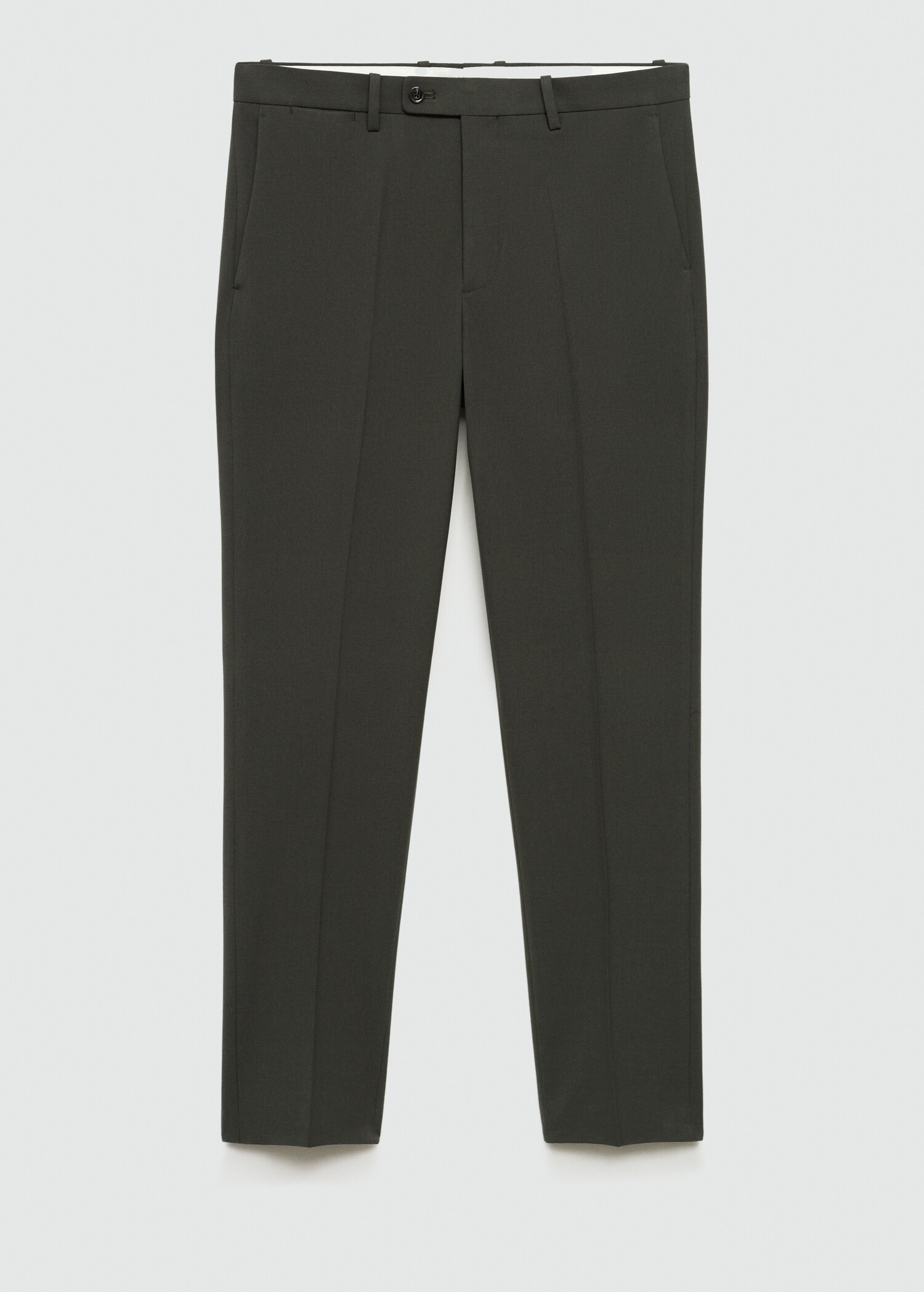 Stretch-fabric slim-fit suit trousers - Article without model