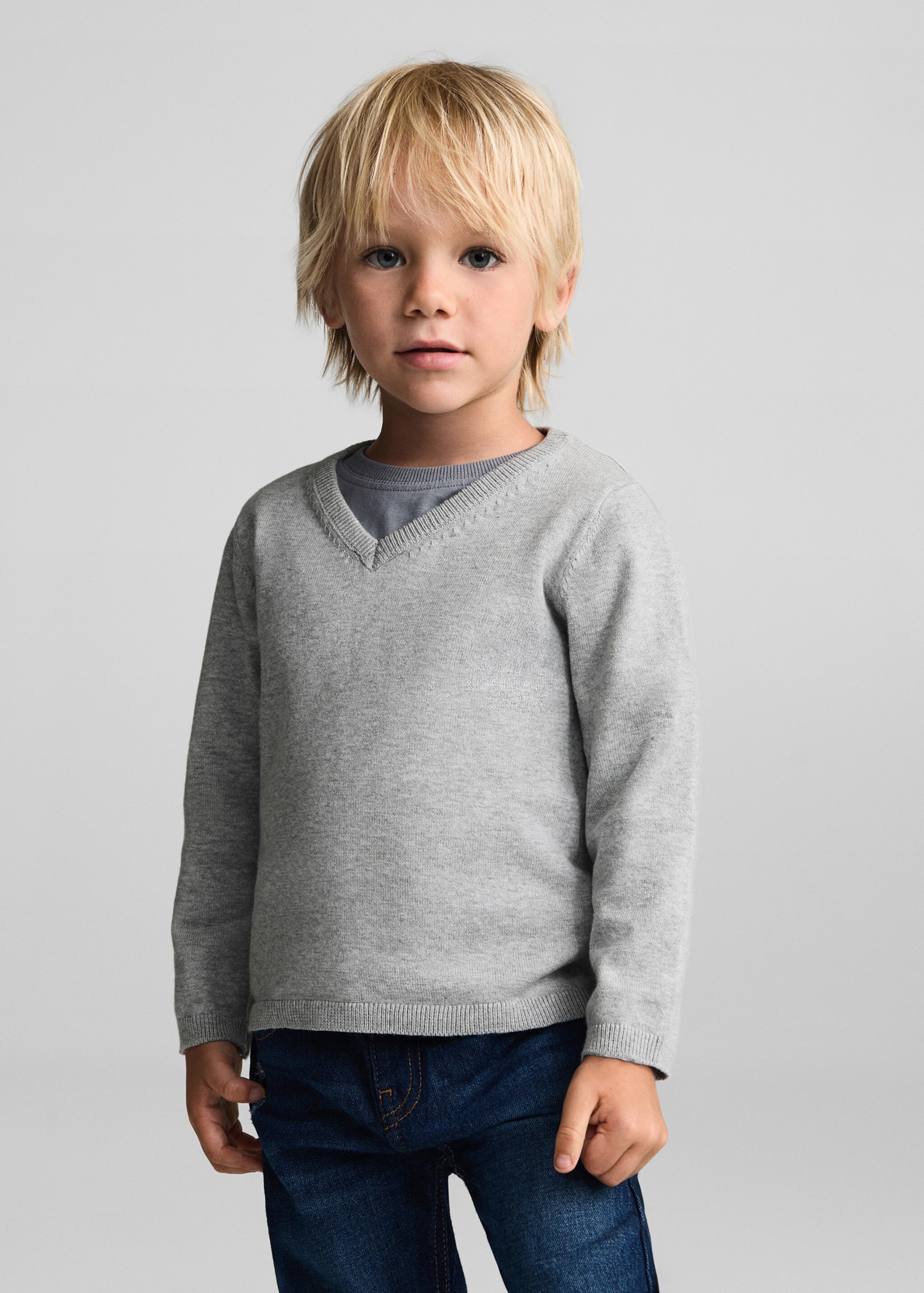 V-neck sweater - Medium plane