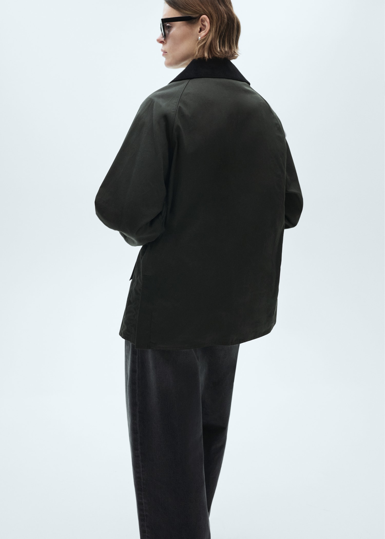 Waxed effect Short Parka Women MANGO USA waxed-effect-short-parka-women-mango-usa