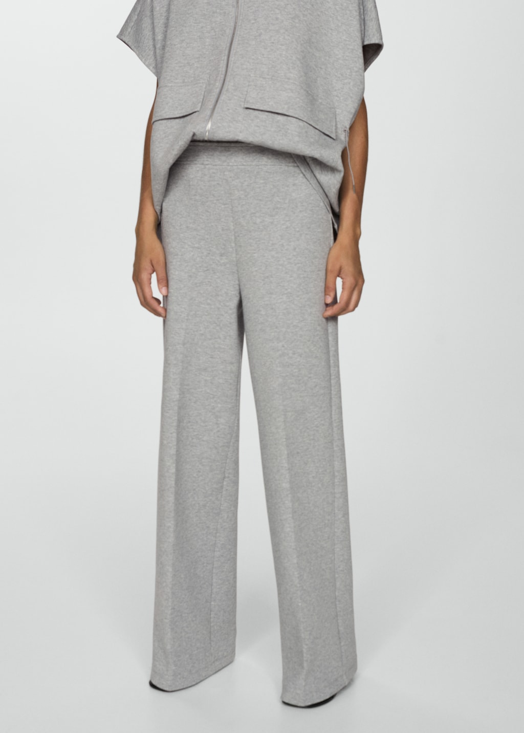 Mango Wideleg-Hose mit hohem Bund