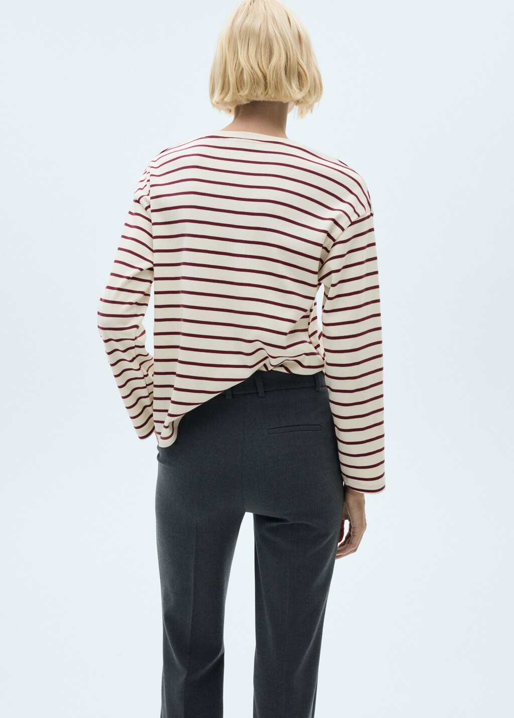 Striped knitted sweatshirt