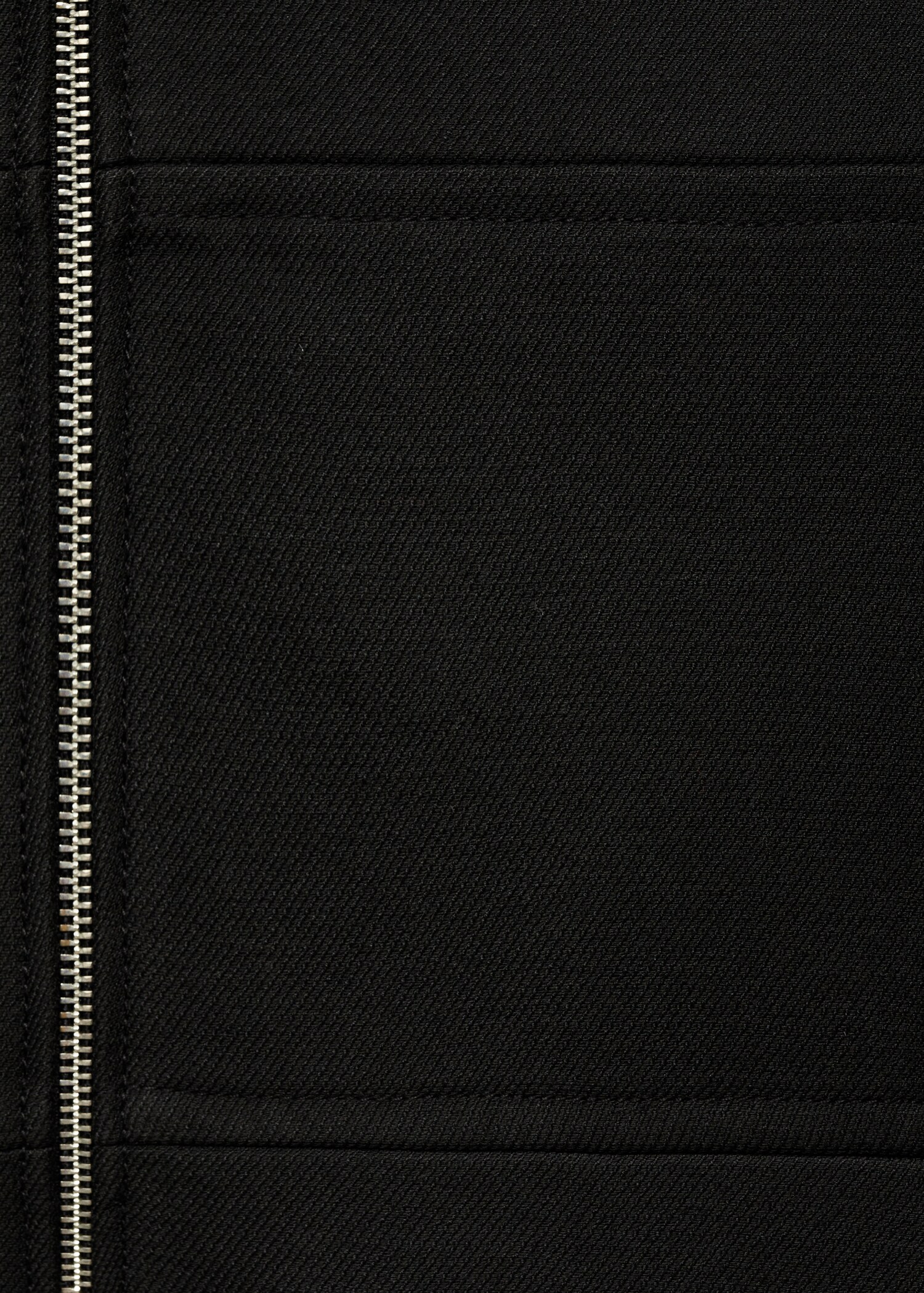 Zip straight-cut coat - Details of the article 0