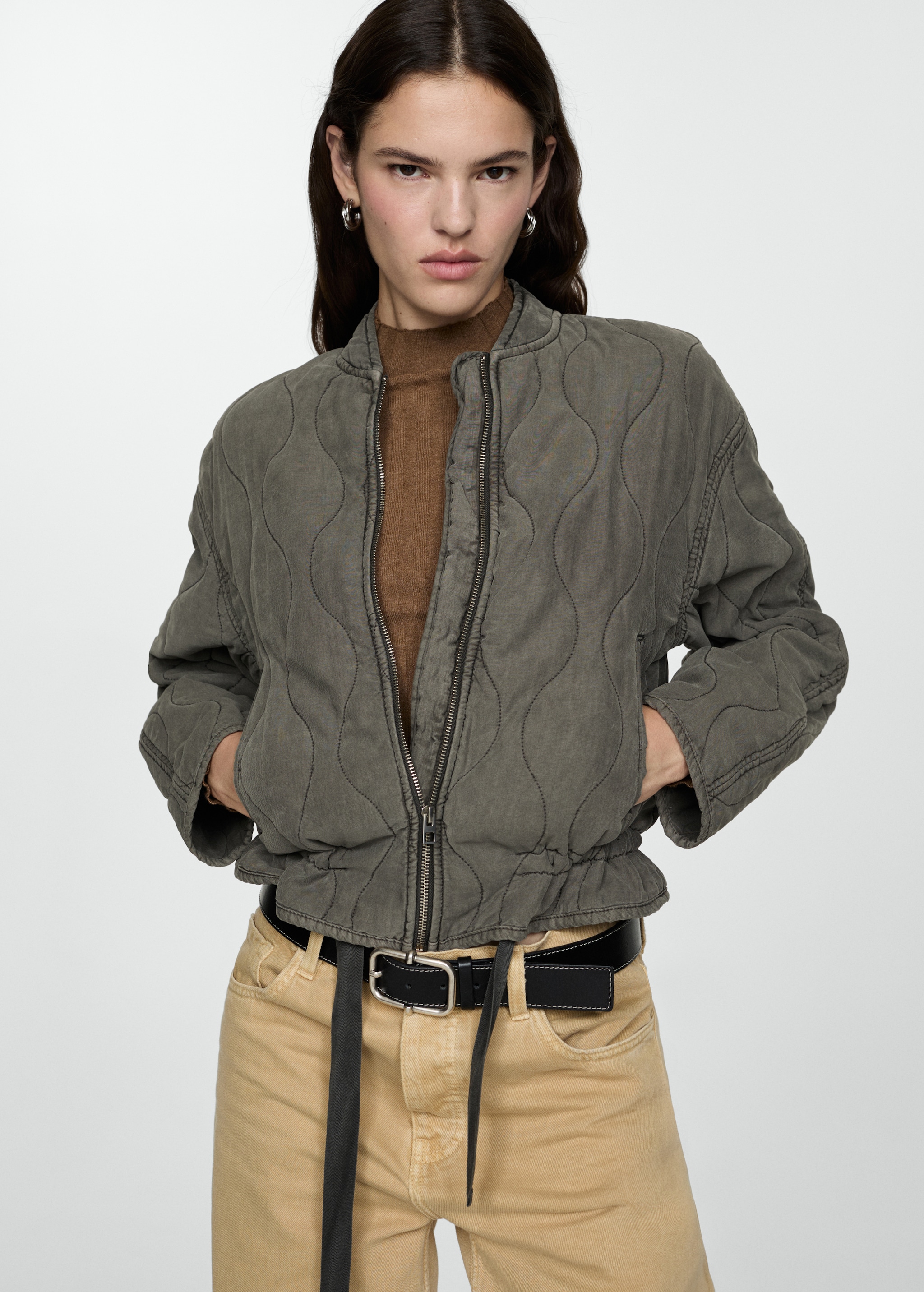 Quilted pucker jacket - Main Image